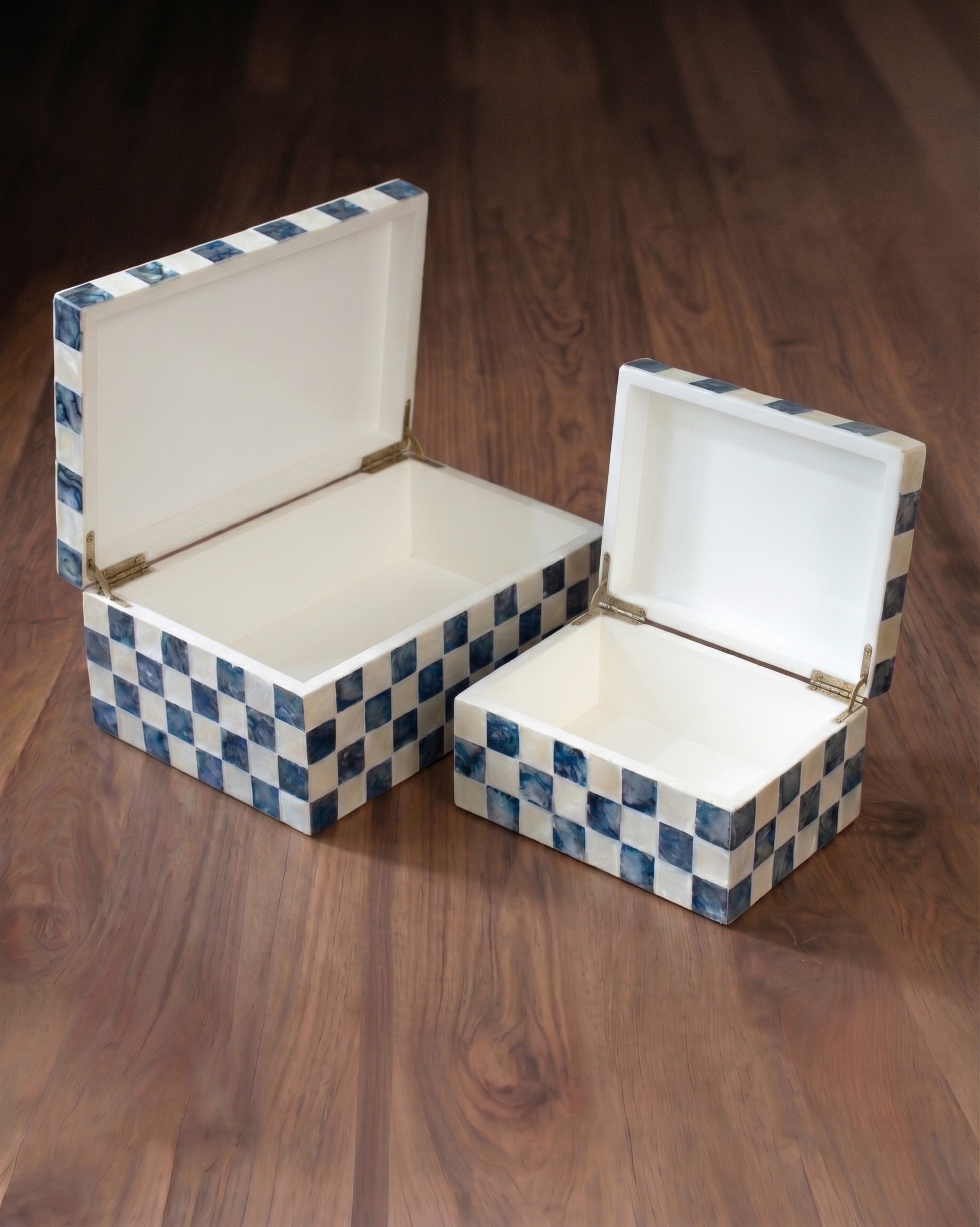 The Azure Marquetry Jewel &amp; Keepsake Box Set