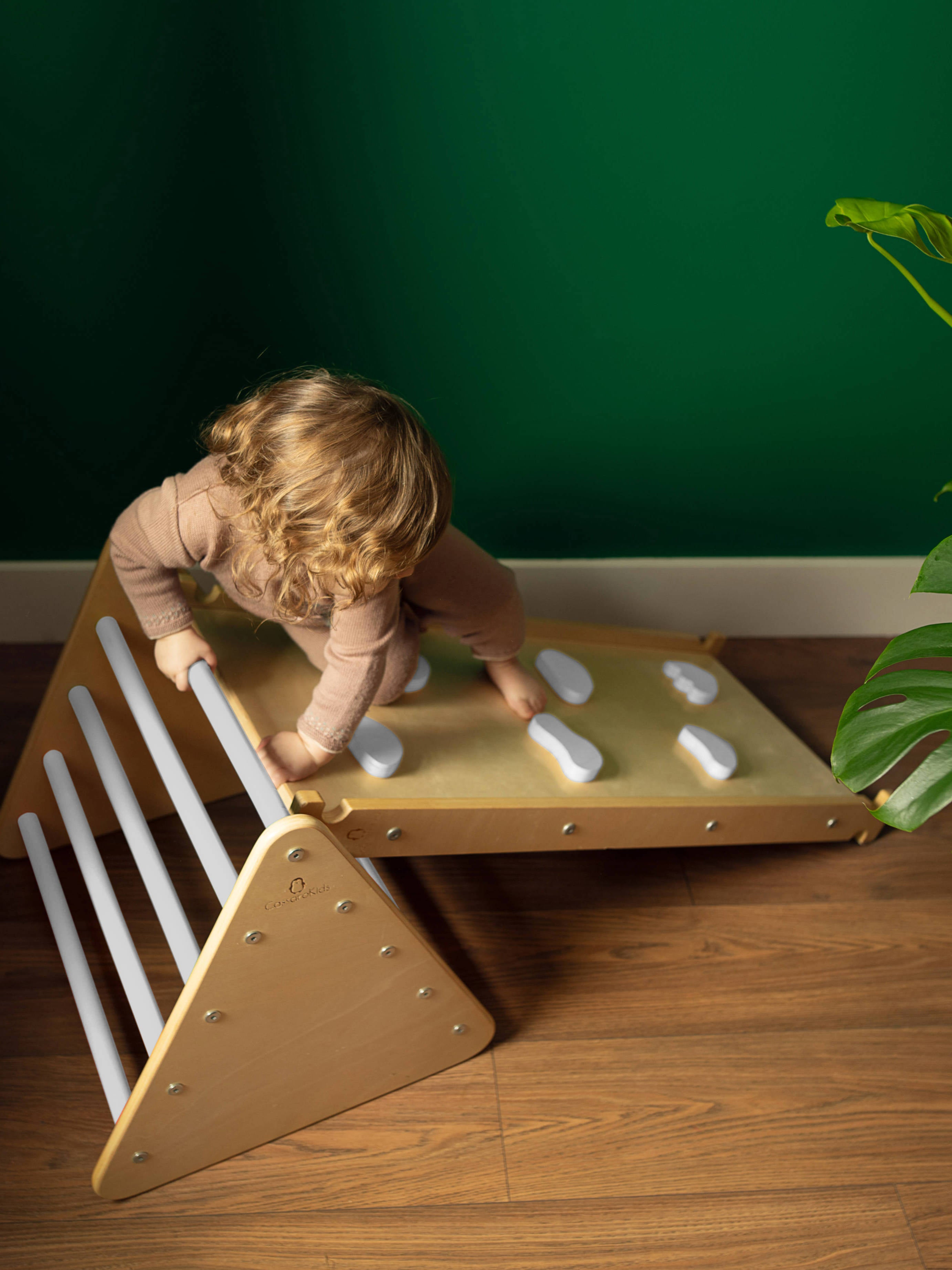 Mini Montessori Climbing Triangle with Ramps - Cassarokids