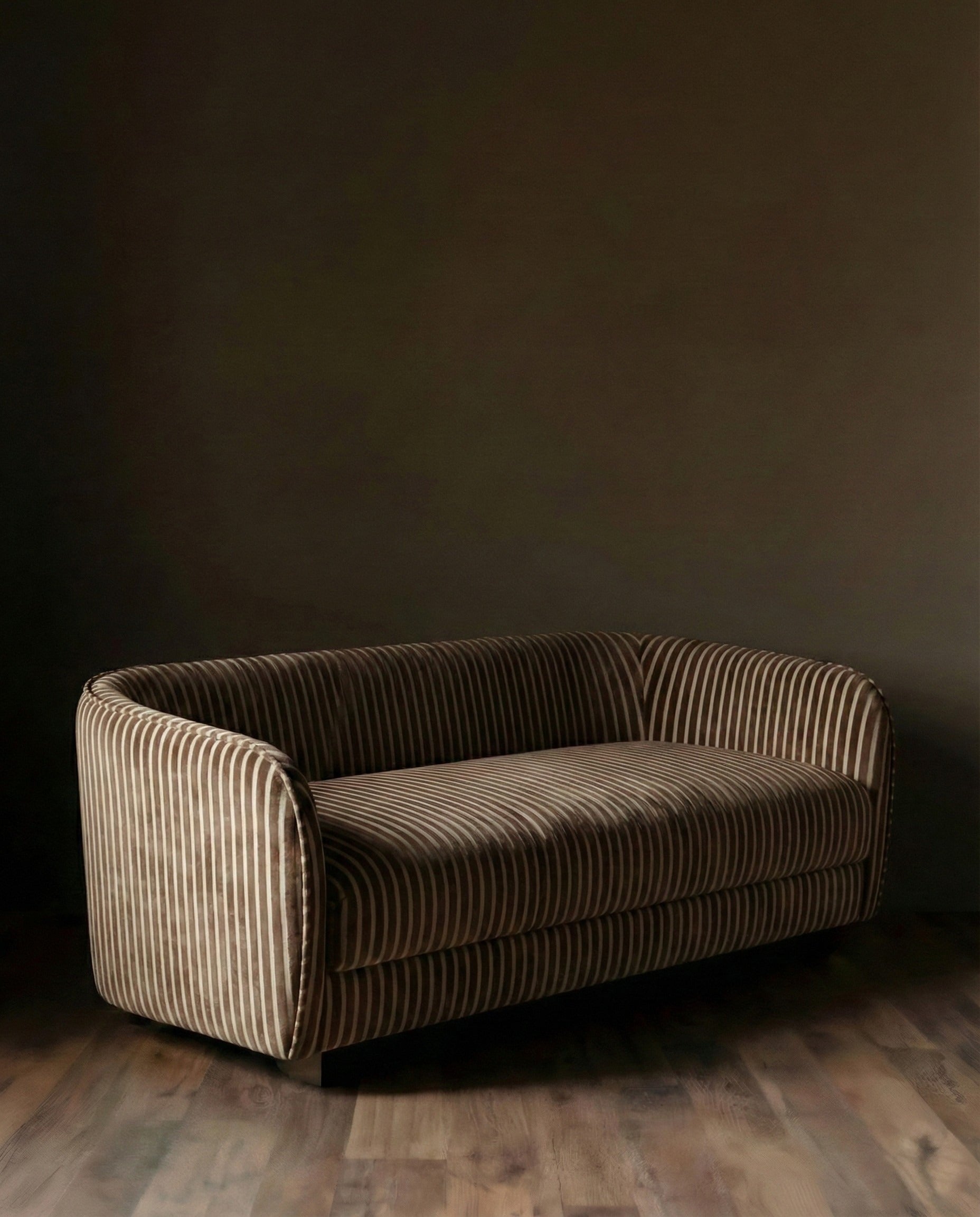 Franelle Linen Velvet Child Sofa - Mink