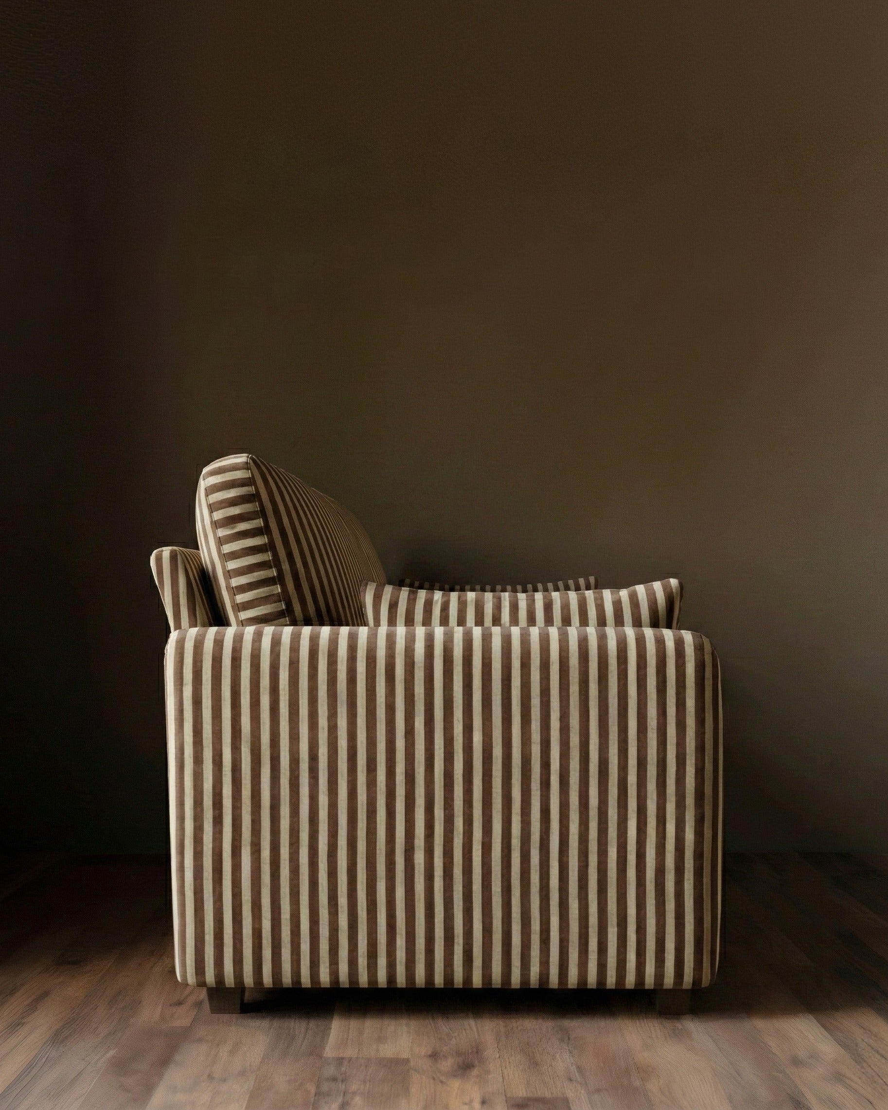 Edloe Linen Velvet Child Sofa - Mink