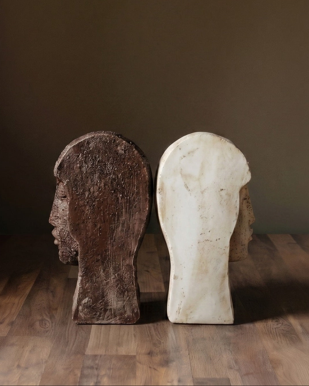 Tristan Artisan Stoneware Face Bookends