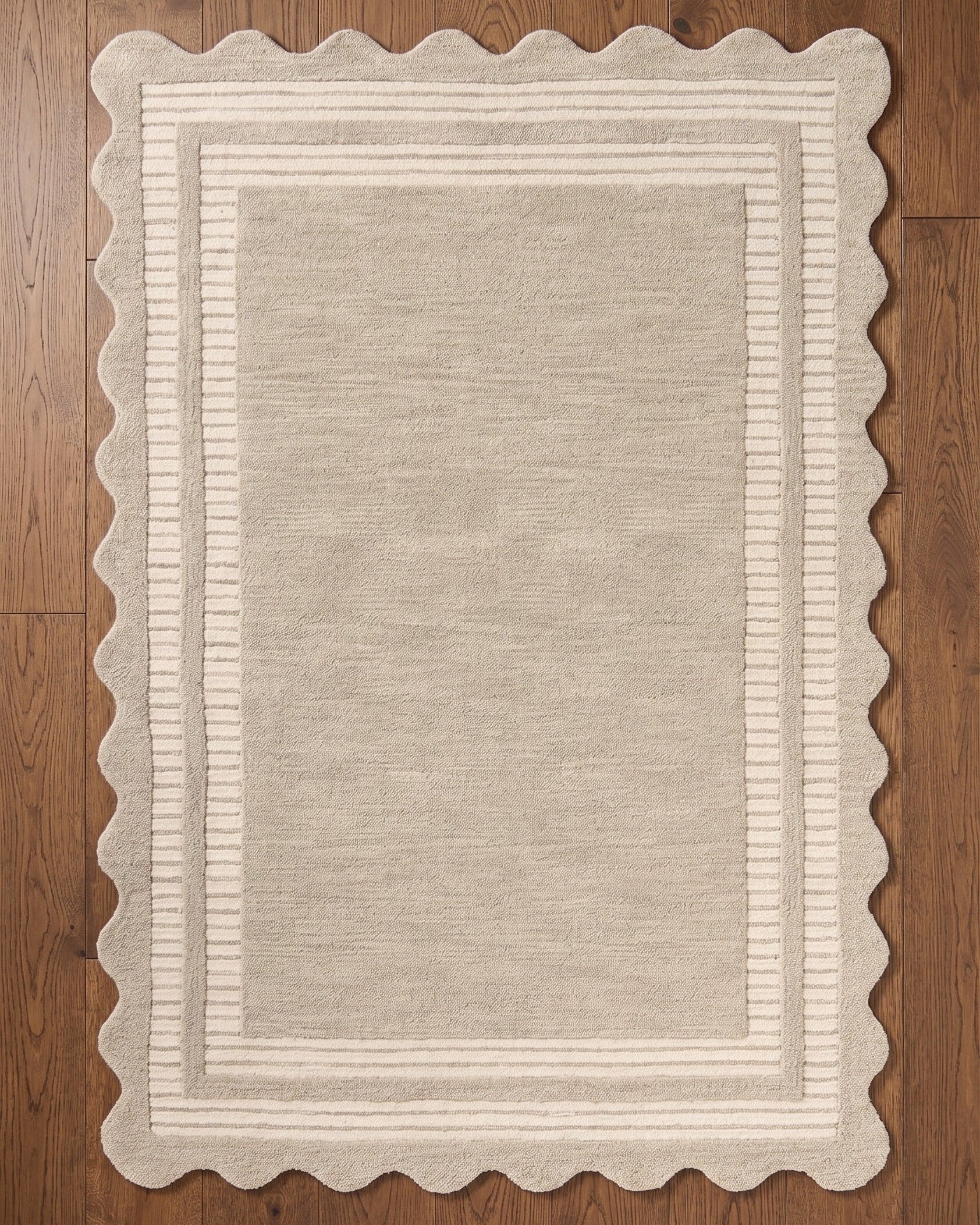 Marseille Scalloped Edge Wool Rug
