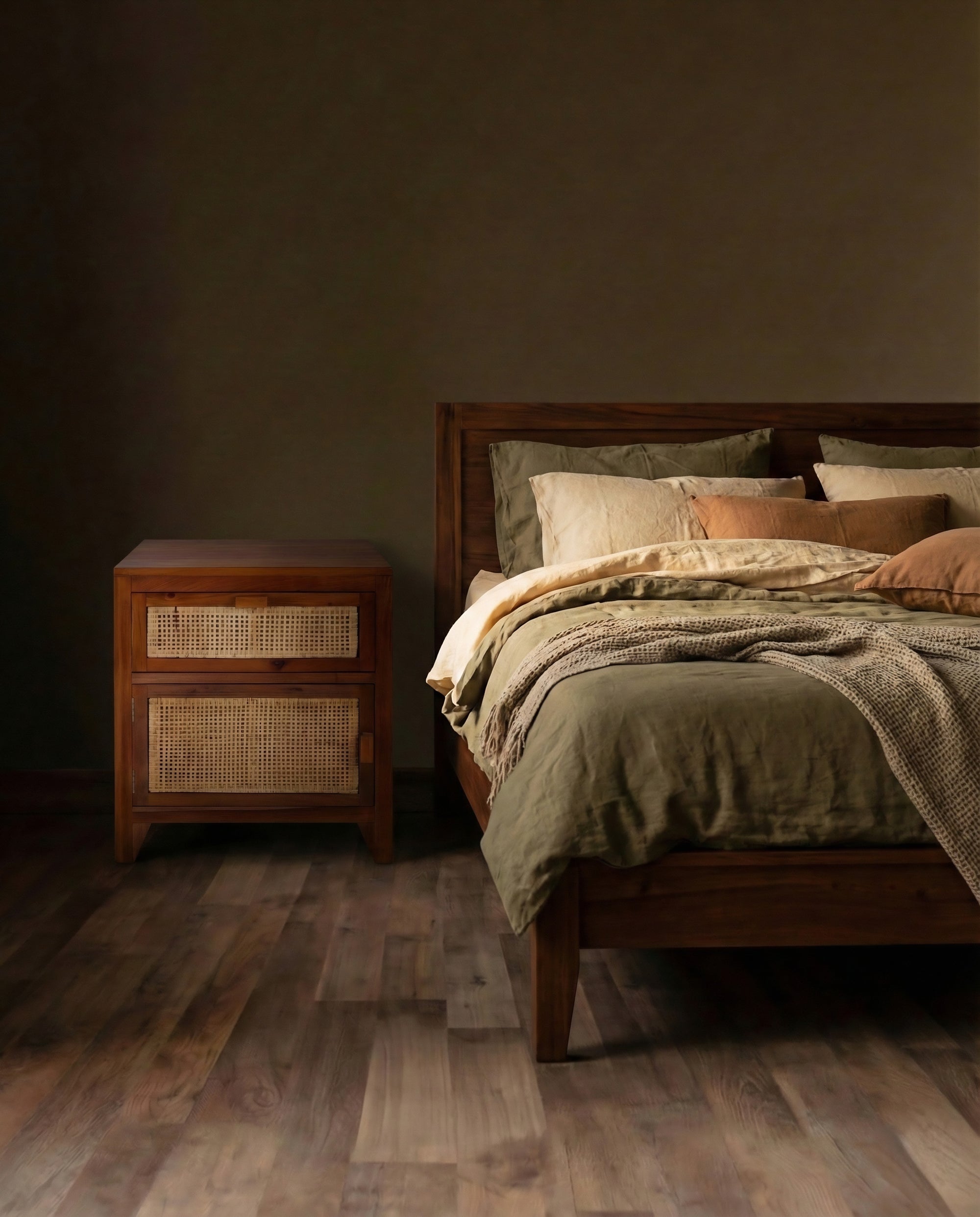 Humphrey Ratan Natural Nightstand