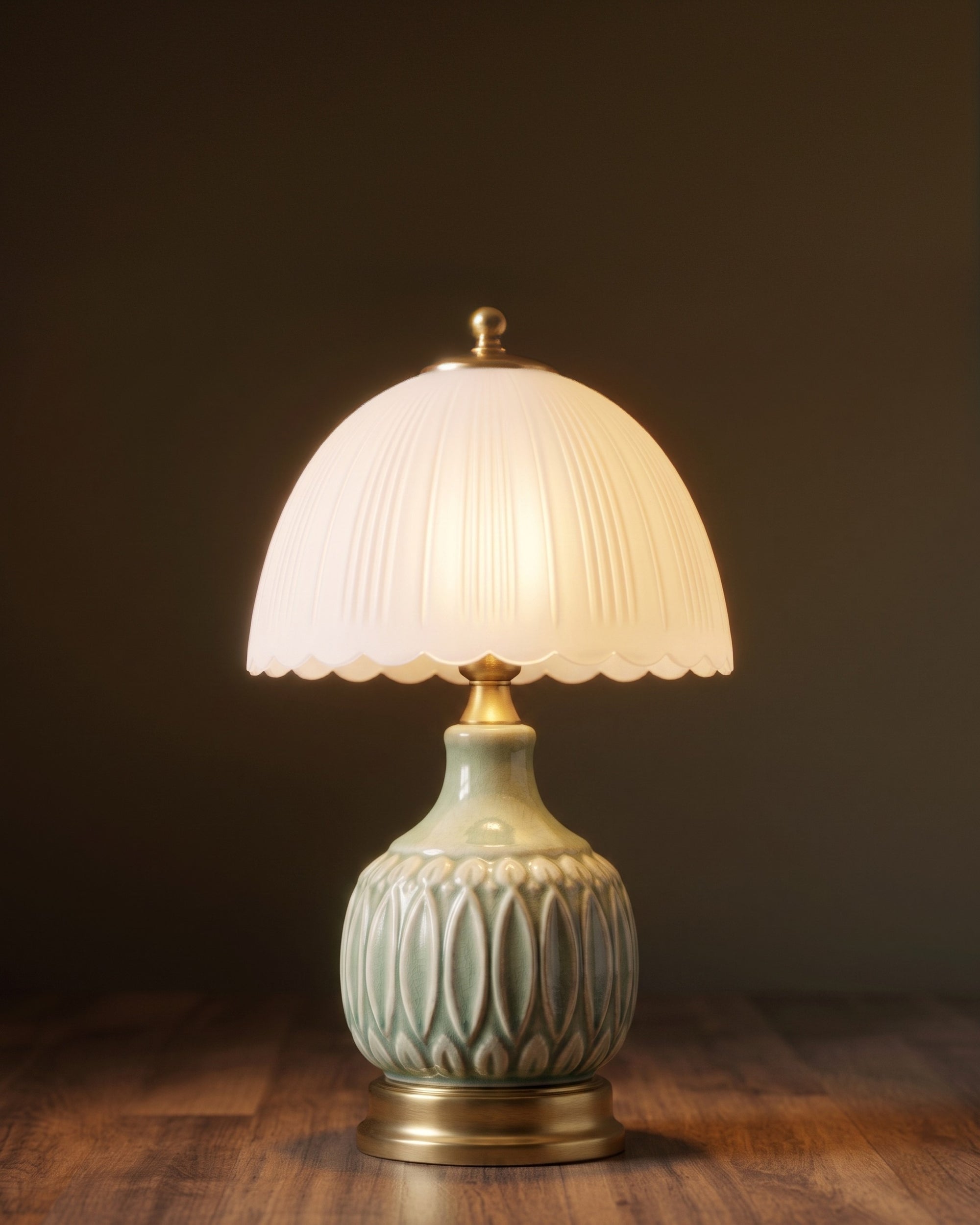 The Genevieve Scalloped Lamp