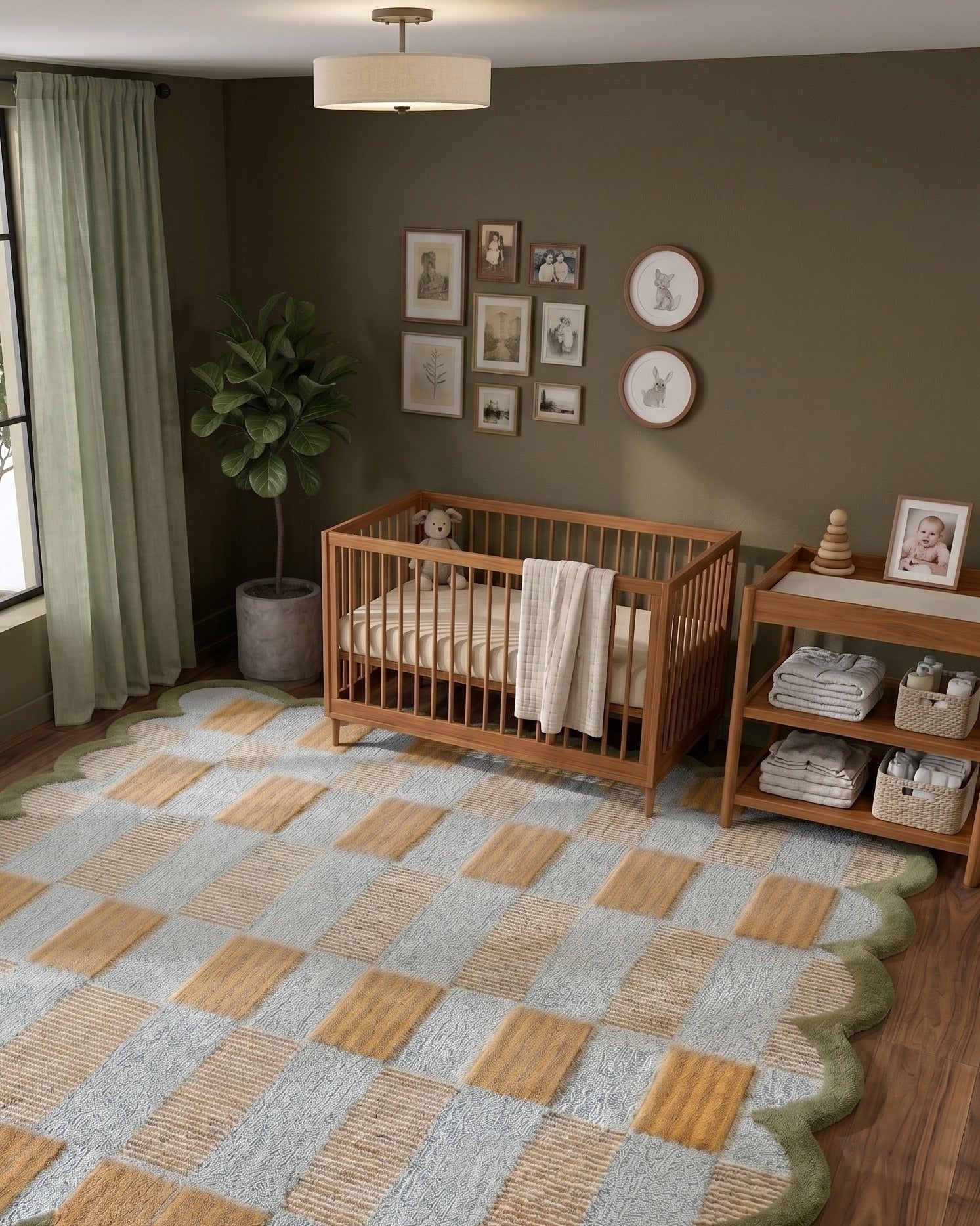 The Horizon Scallop Hand-Tufted Wool Rug