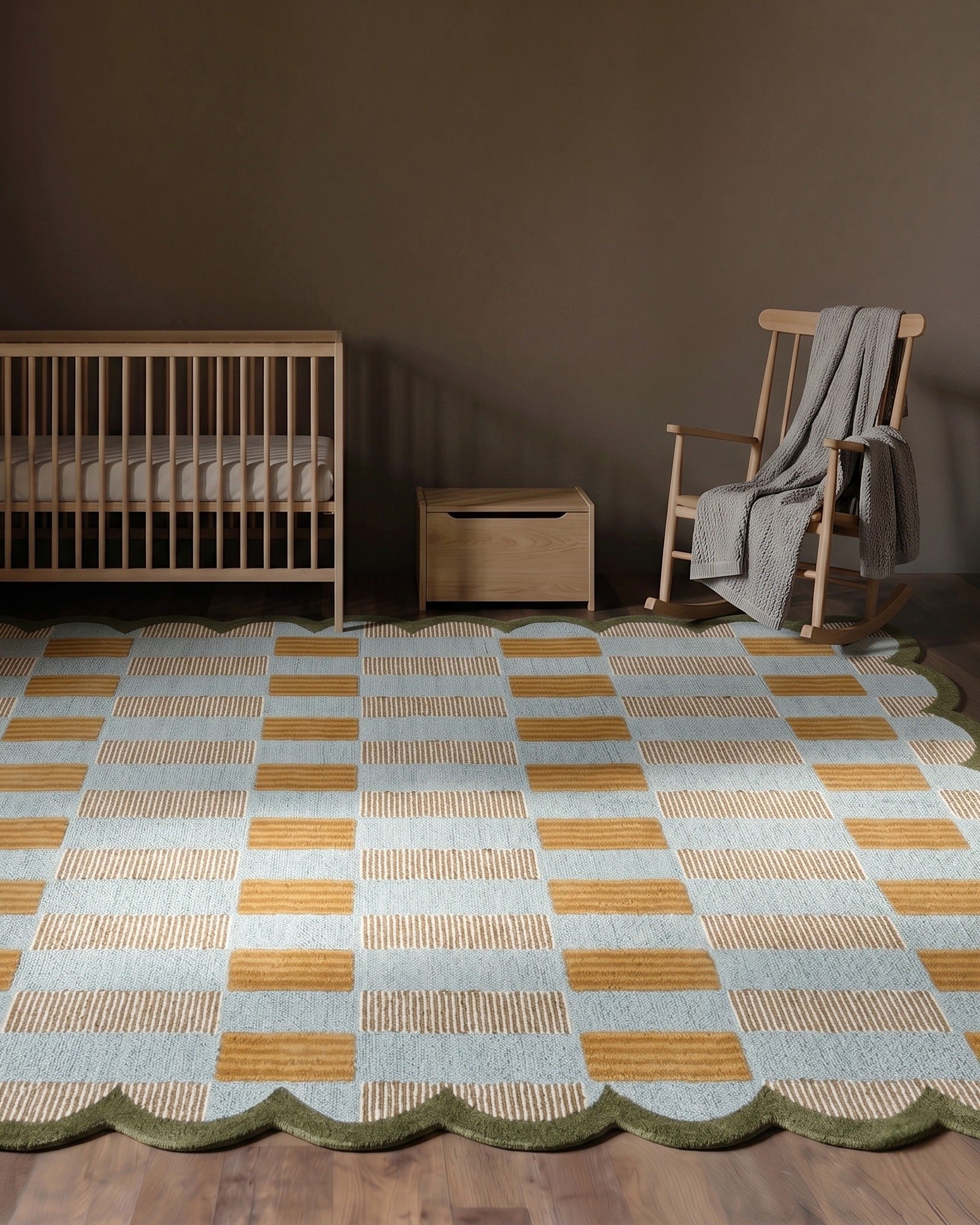 The Horizon Scallop Hand-Tufted Wool Rug