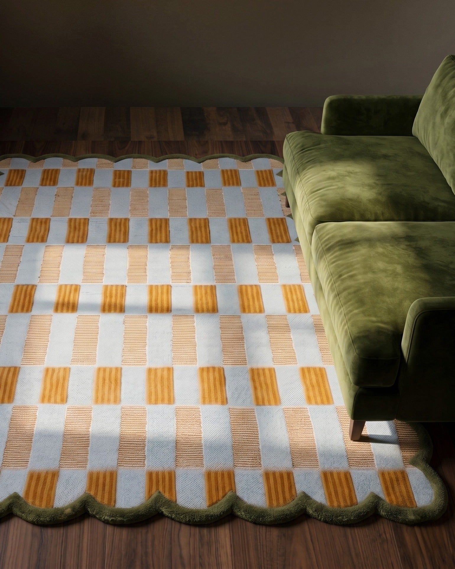 The Horizon Scallop Hand-Tufted Wool Rug