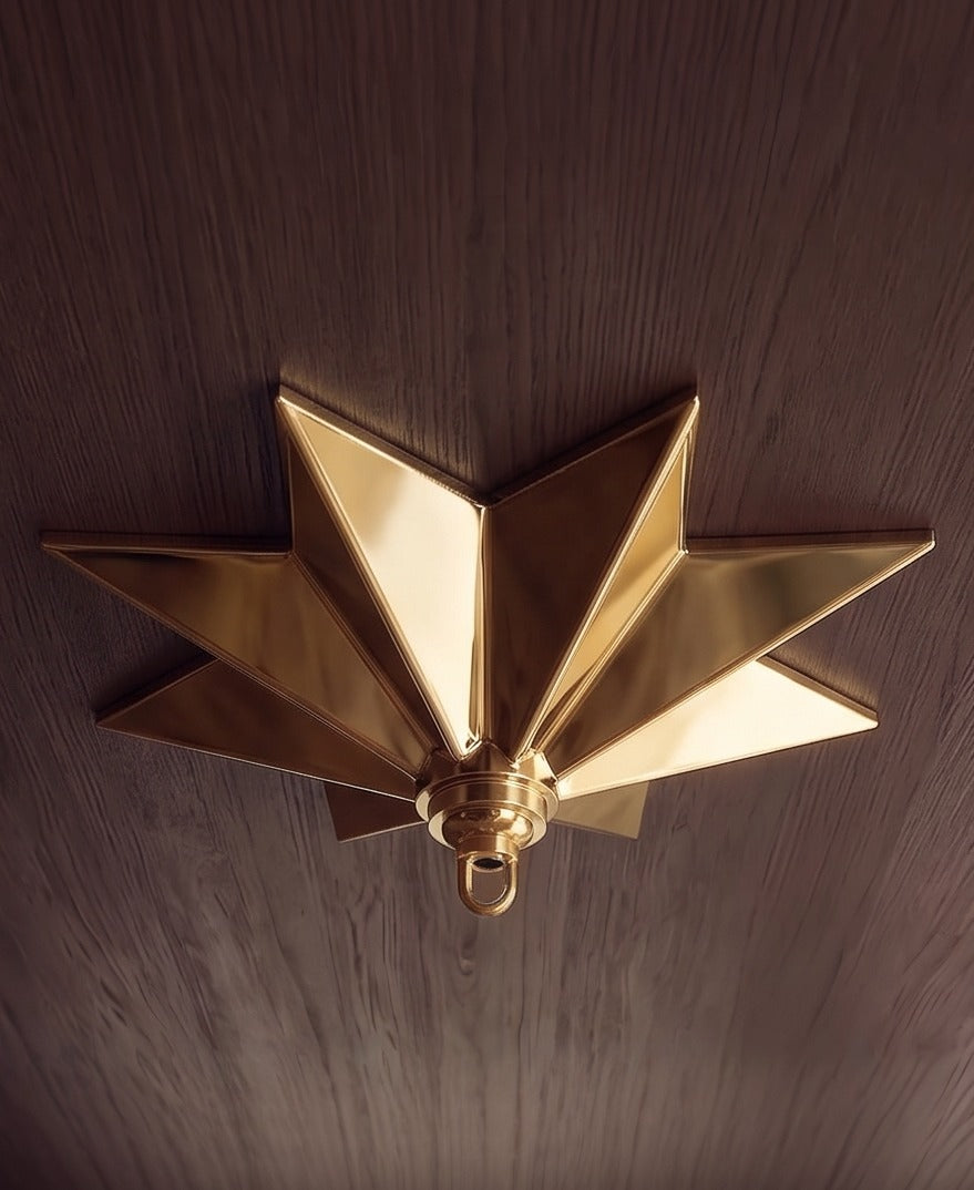The Astra Cast Brass Ceiling Canopy