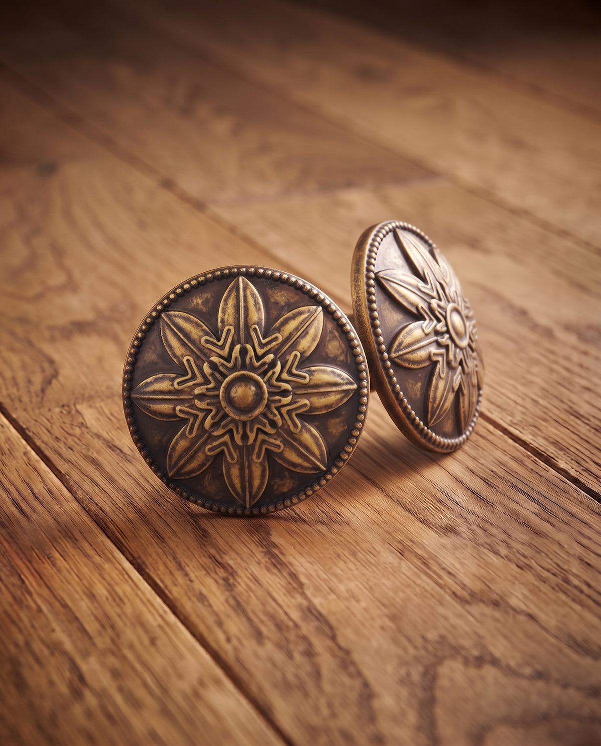 The Atelier Collection — Hand-Finished Solid Brass Heritage Cabinet Knob in Antique Patina