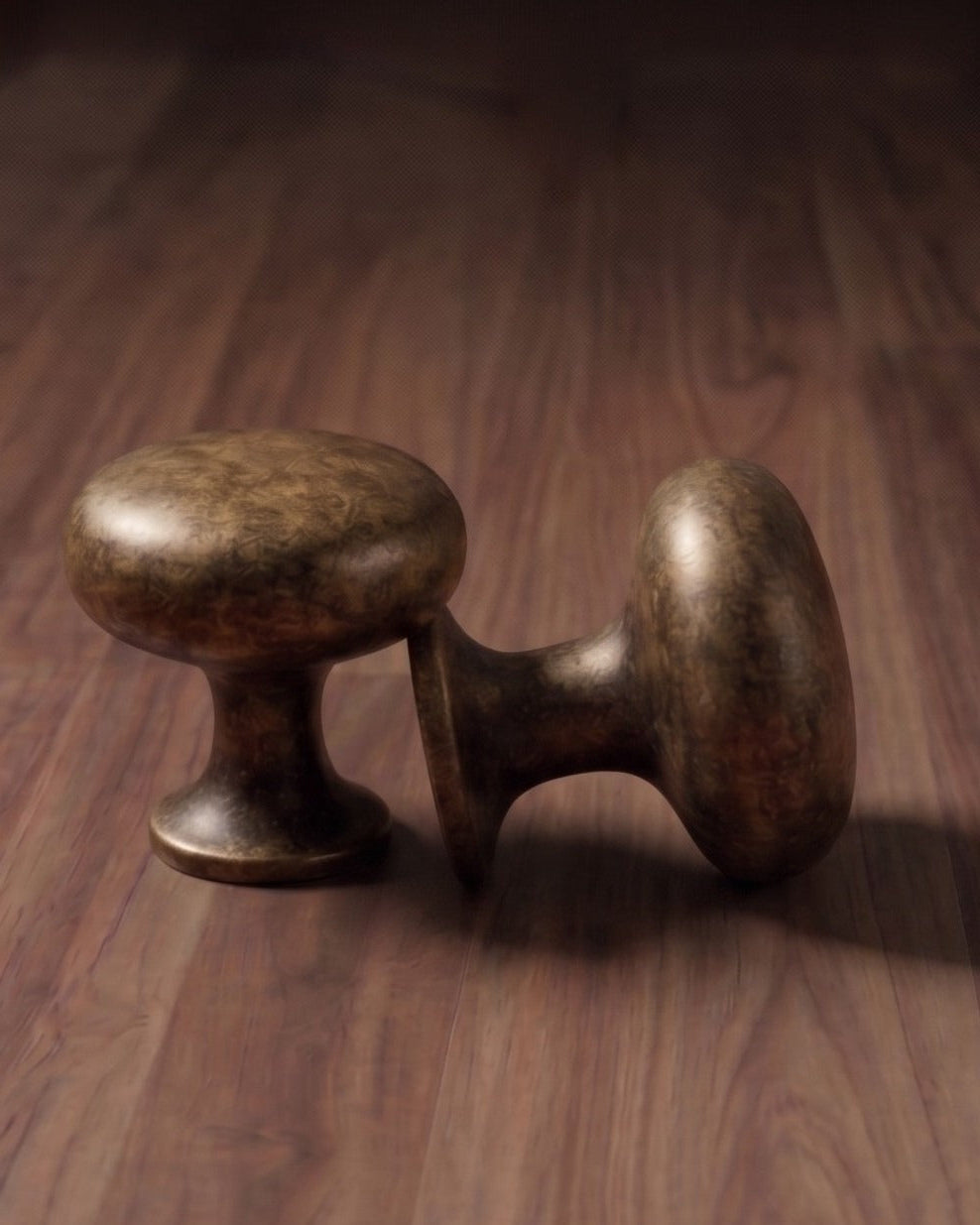 The Aethelred Antique Brass Cabinet Hardware Suite