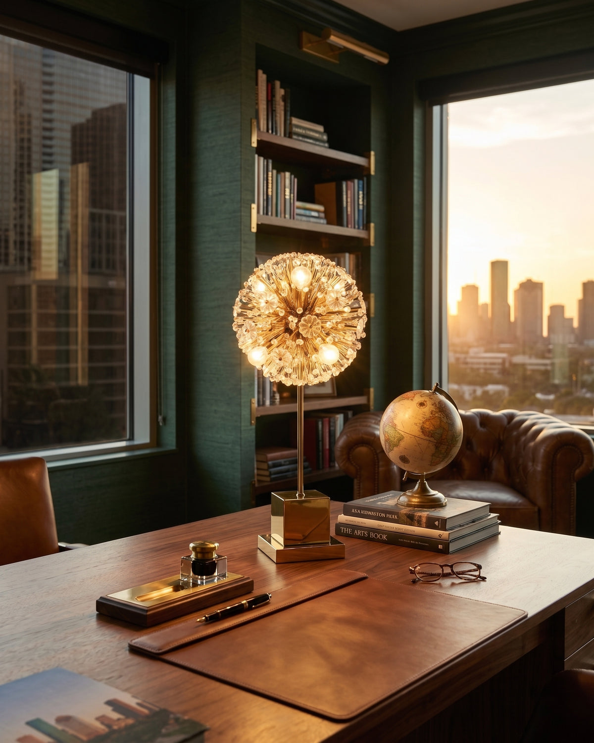 The Soraya Crystal Dandelion Table Lamp