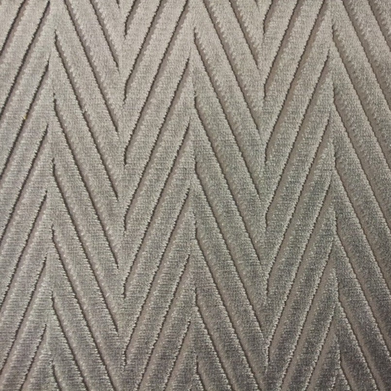 Fabric By The Yard - Herringbone Velvet Gray