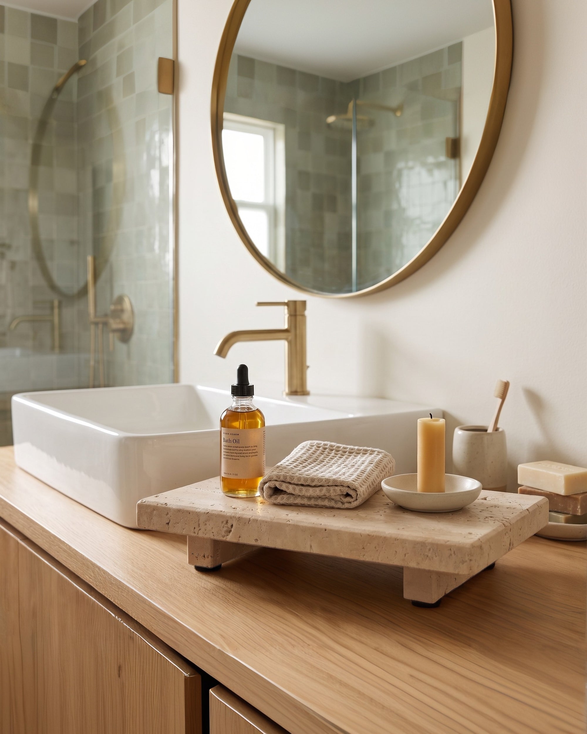 Verona Travertine Pedestal Riser