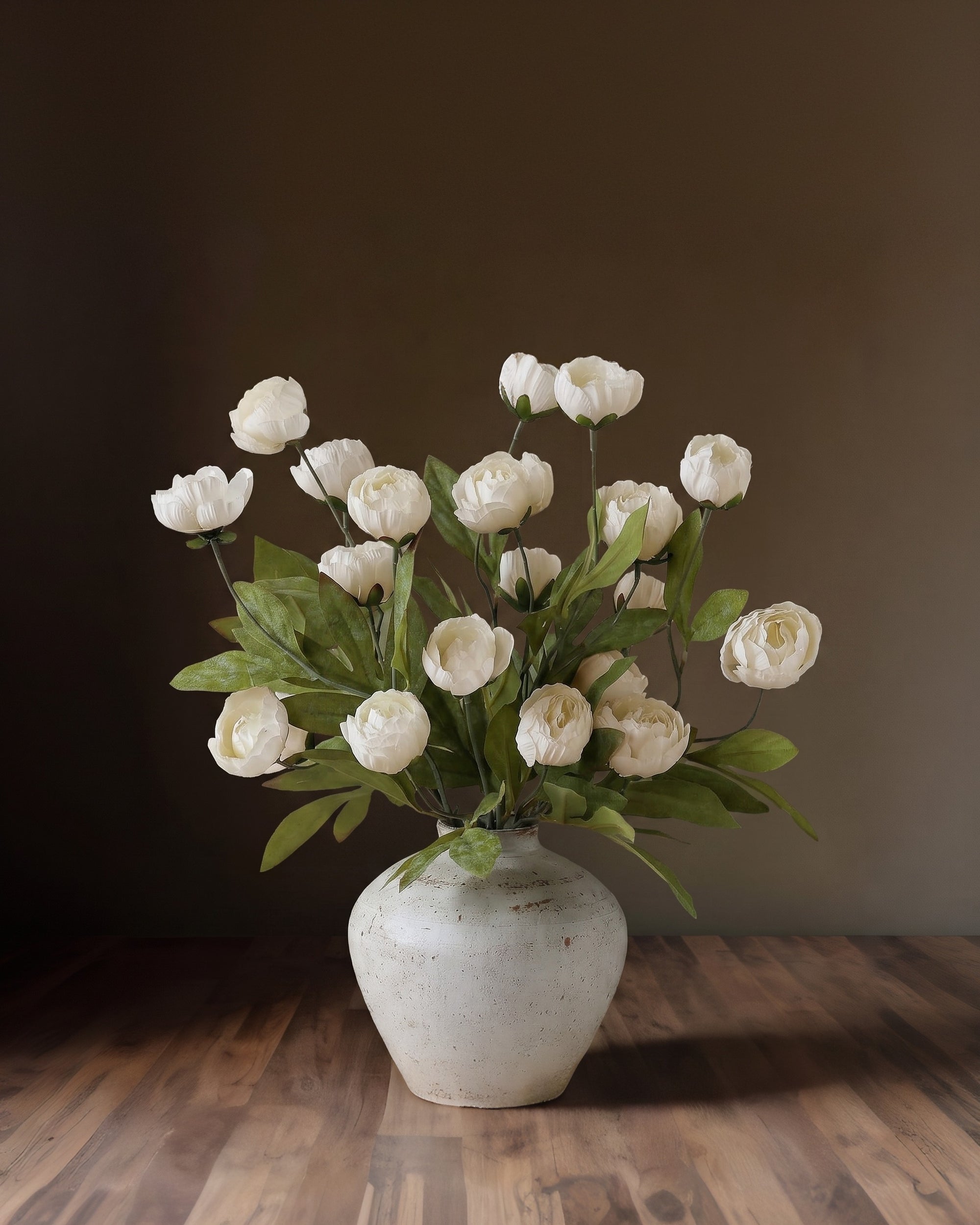 The Heirloom Faux Peony Branch (Vase not included)