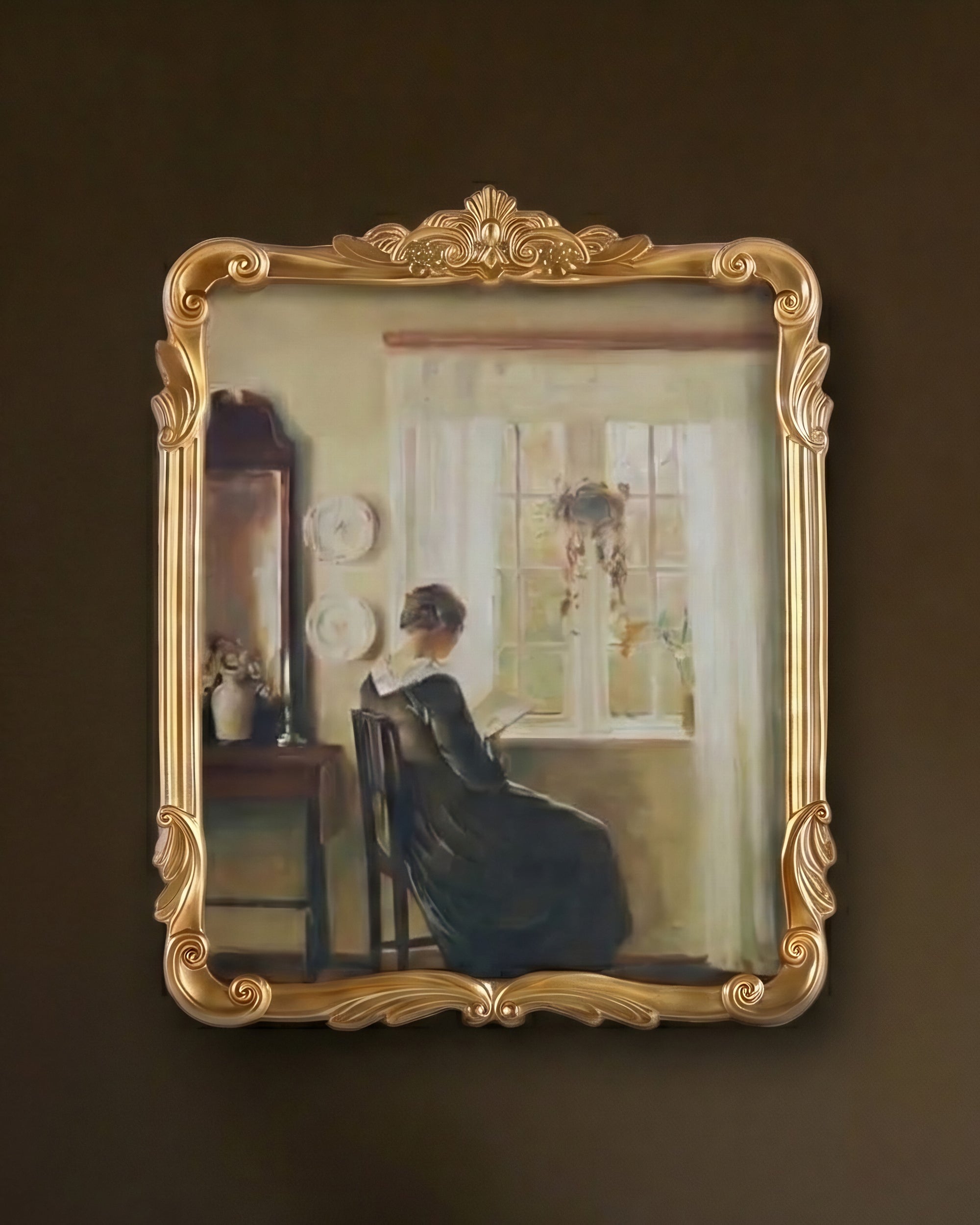The Eliza Vintage Gold Filigree Frame