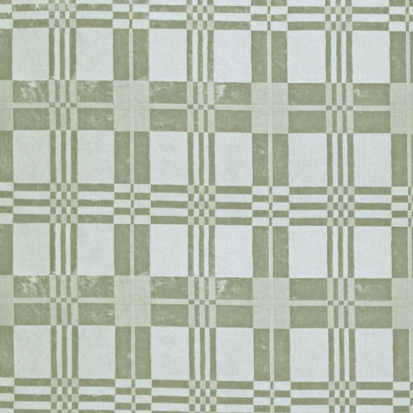 Fabric By The Yard - Tartan Velvet Sage