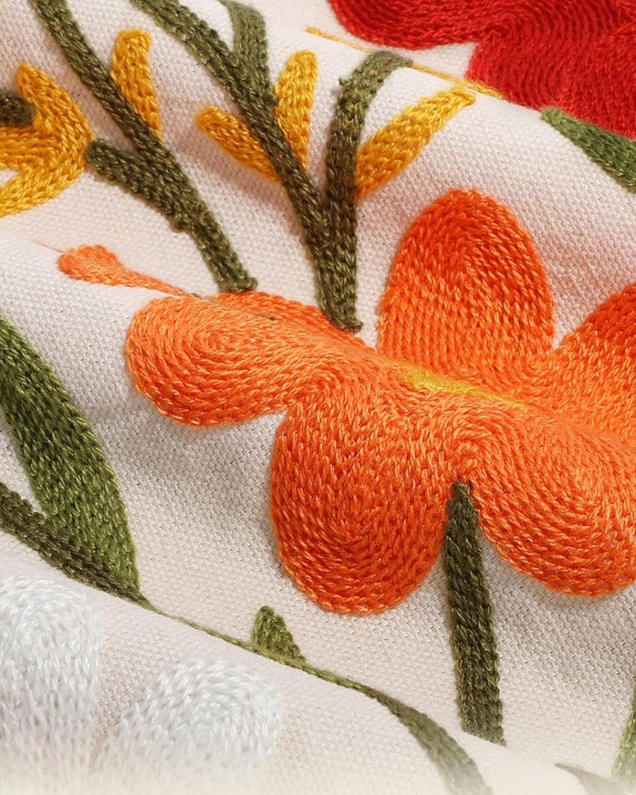 Provincial Botanica Embroidered Decorative Pillows