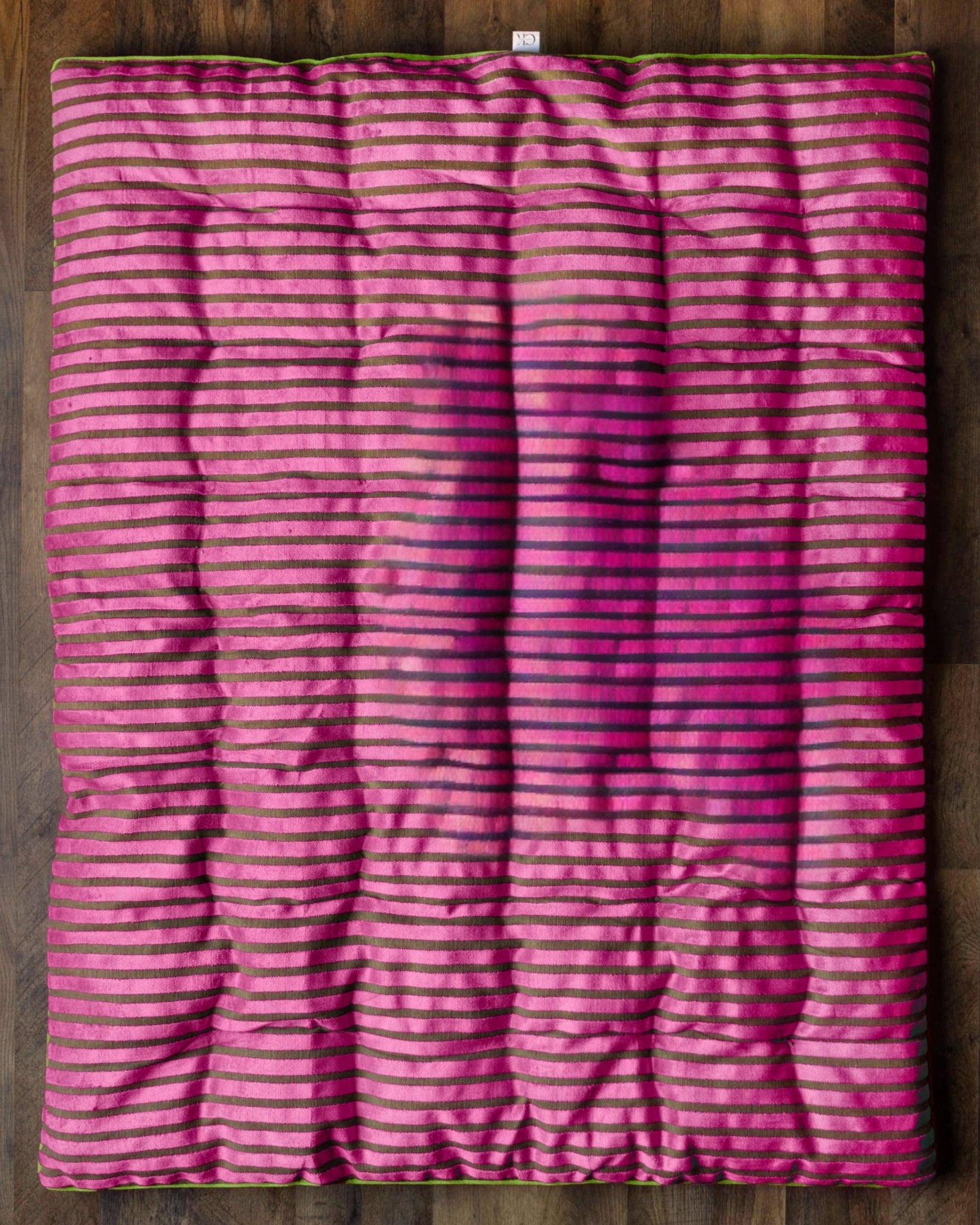 Jumbo Double Sided Tufted Floor Pillow Emerald Fuchsia