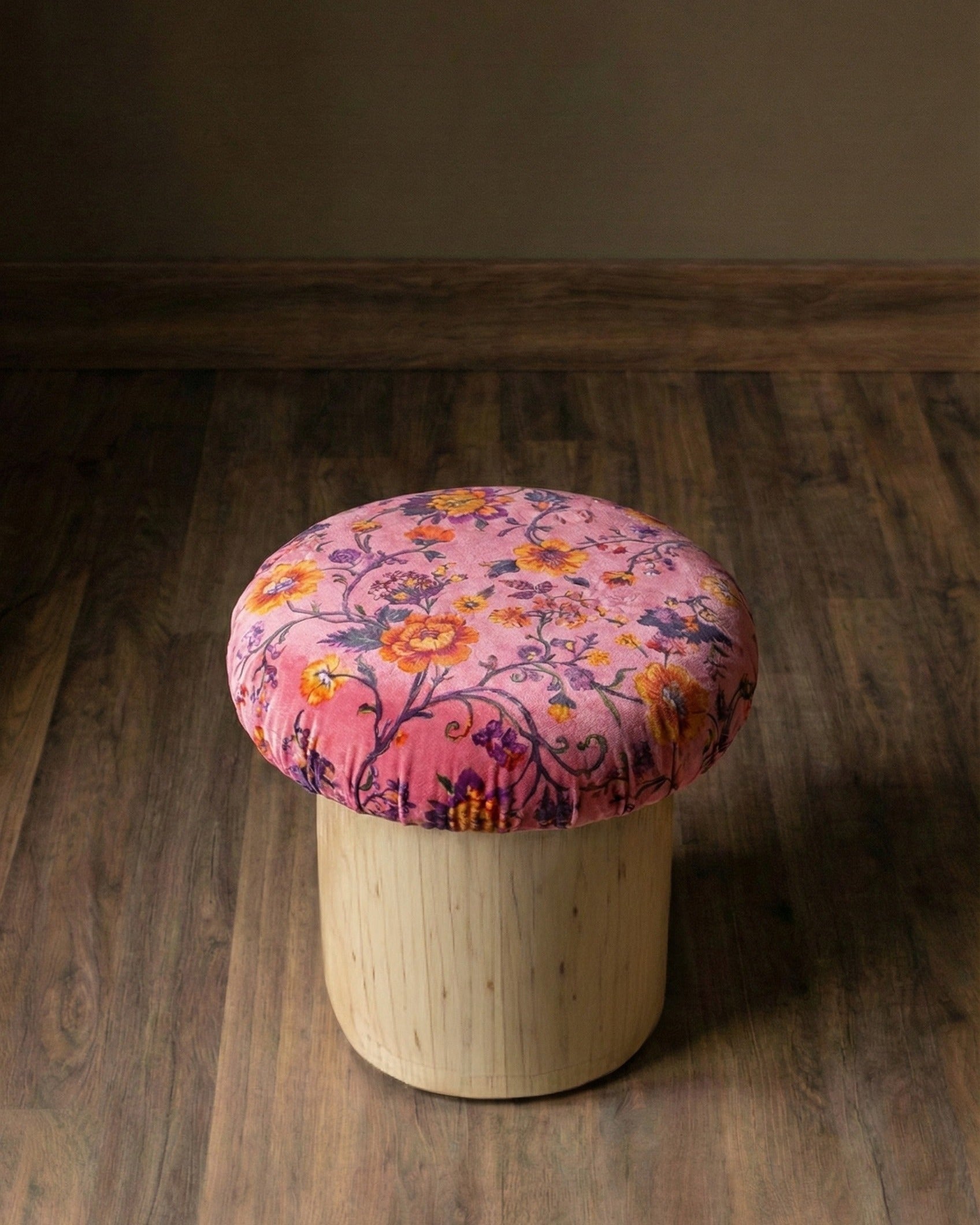 Gwendolyn Velvet Mushroom Stool