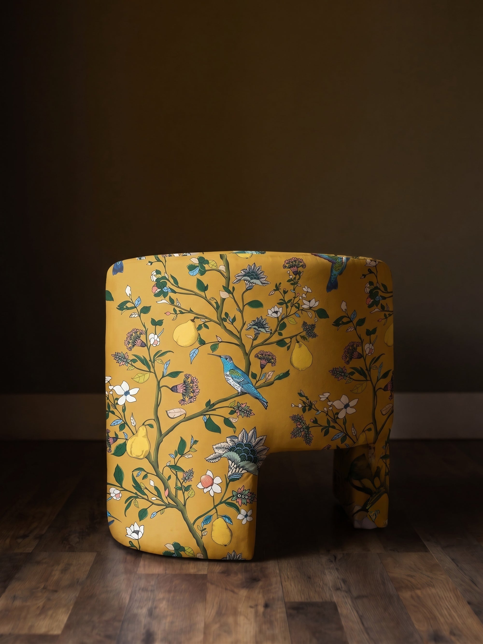 The Queen's Greenhouse Velvet Barrel Chair