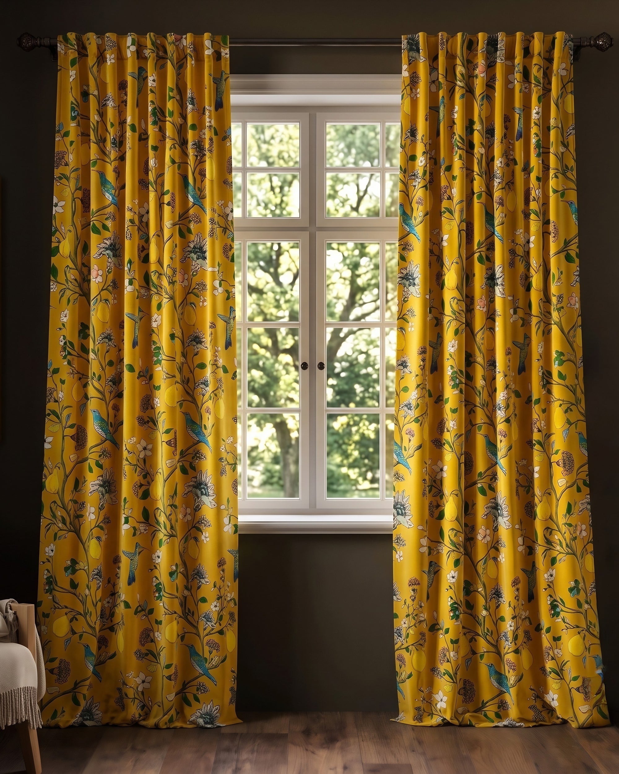Queens Greenhouse Velvet Curtain