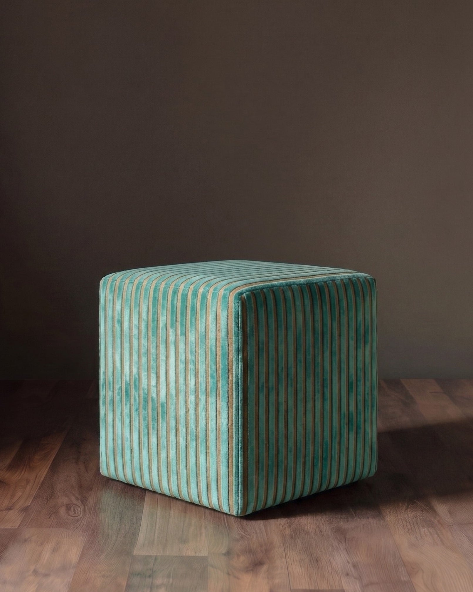 Barnaby Velvet Square Ottoman