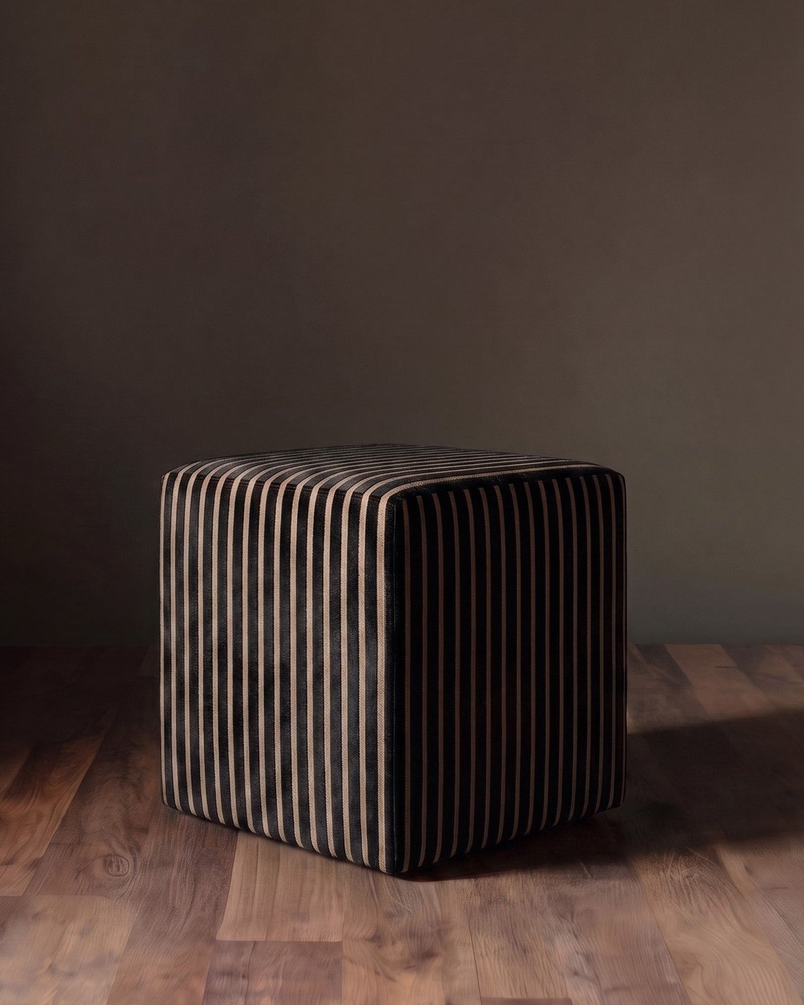 Barnaby Velvet Square Ottoman
