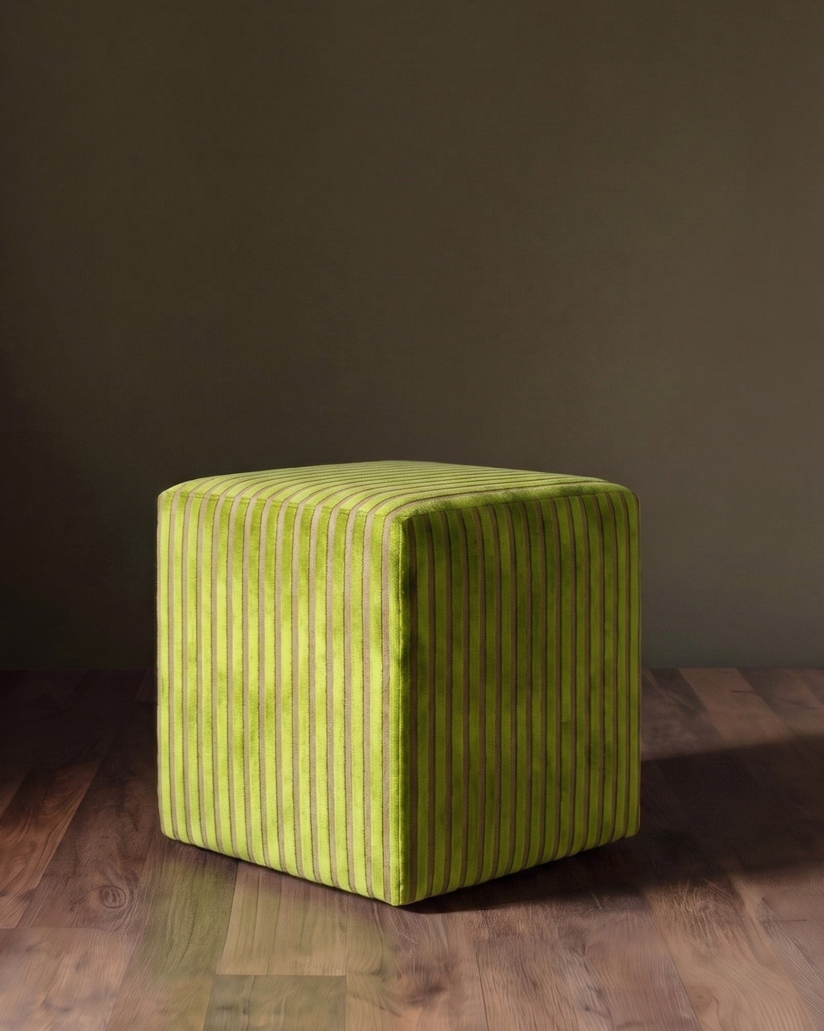 Barnaby Velvet Square Ottoman