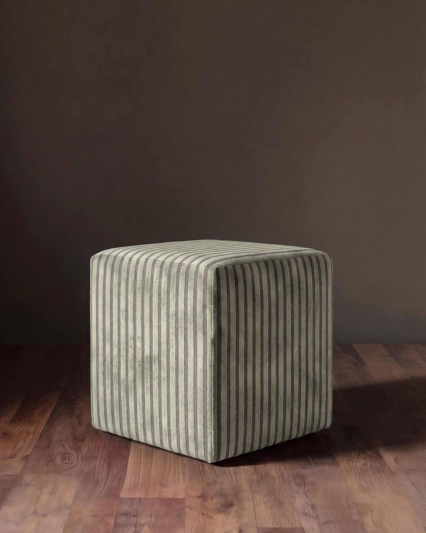 Barnaby Velvet Square Ottoman