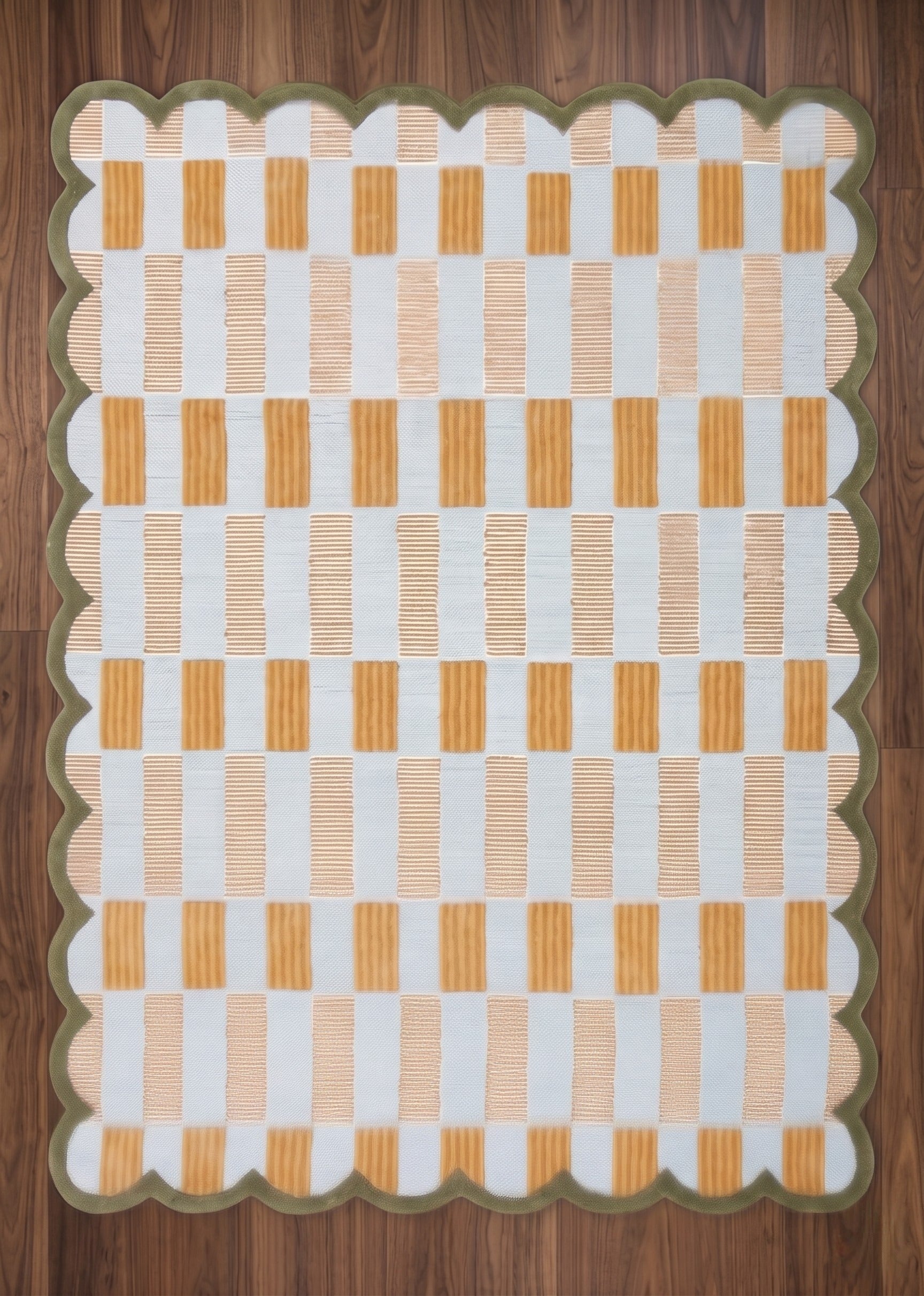 The Horizon Scallop Hand-Tufted Wool Rug