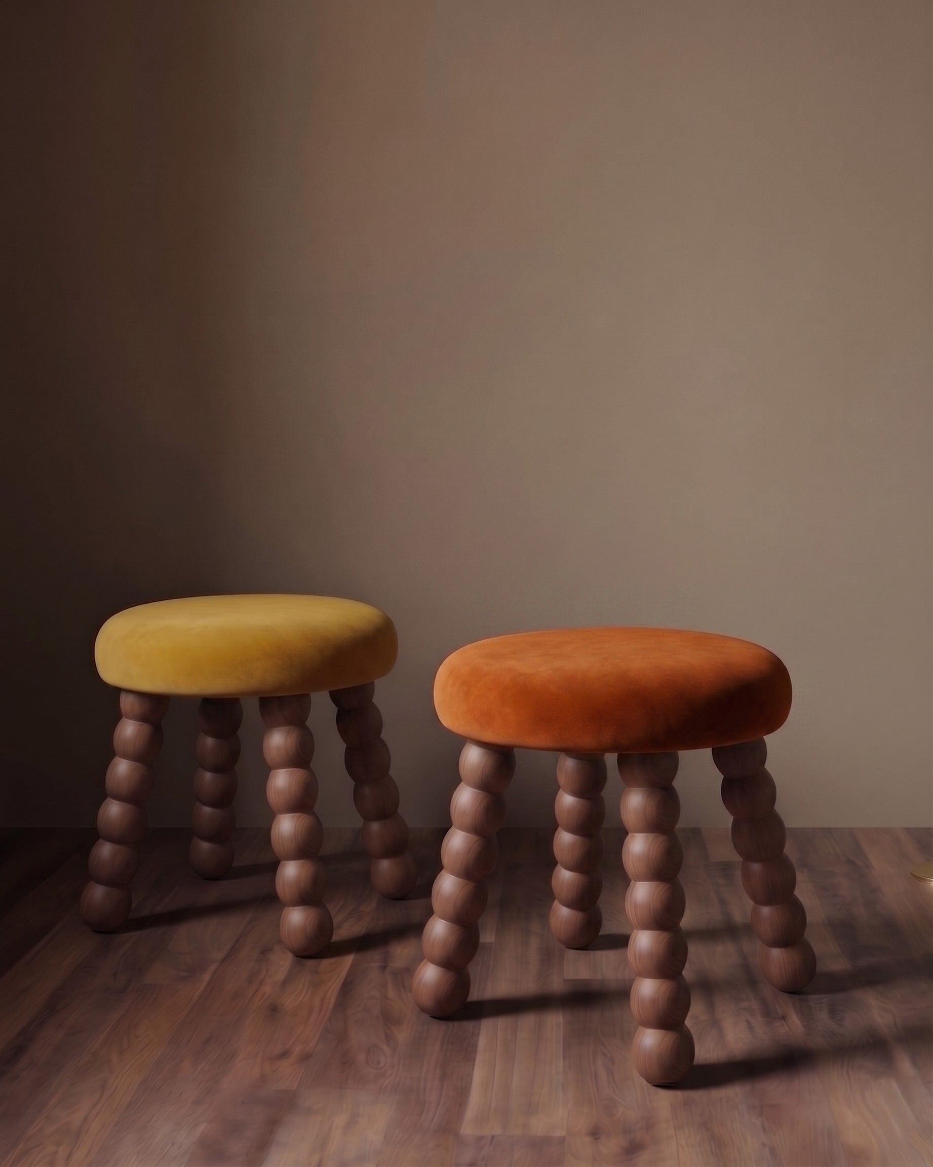 The Ovoid Footstool Rust