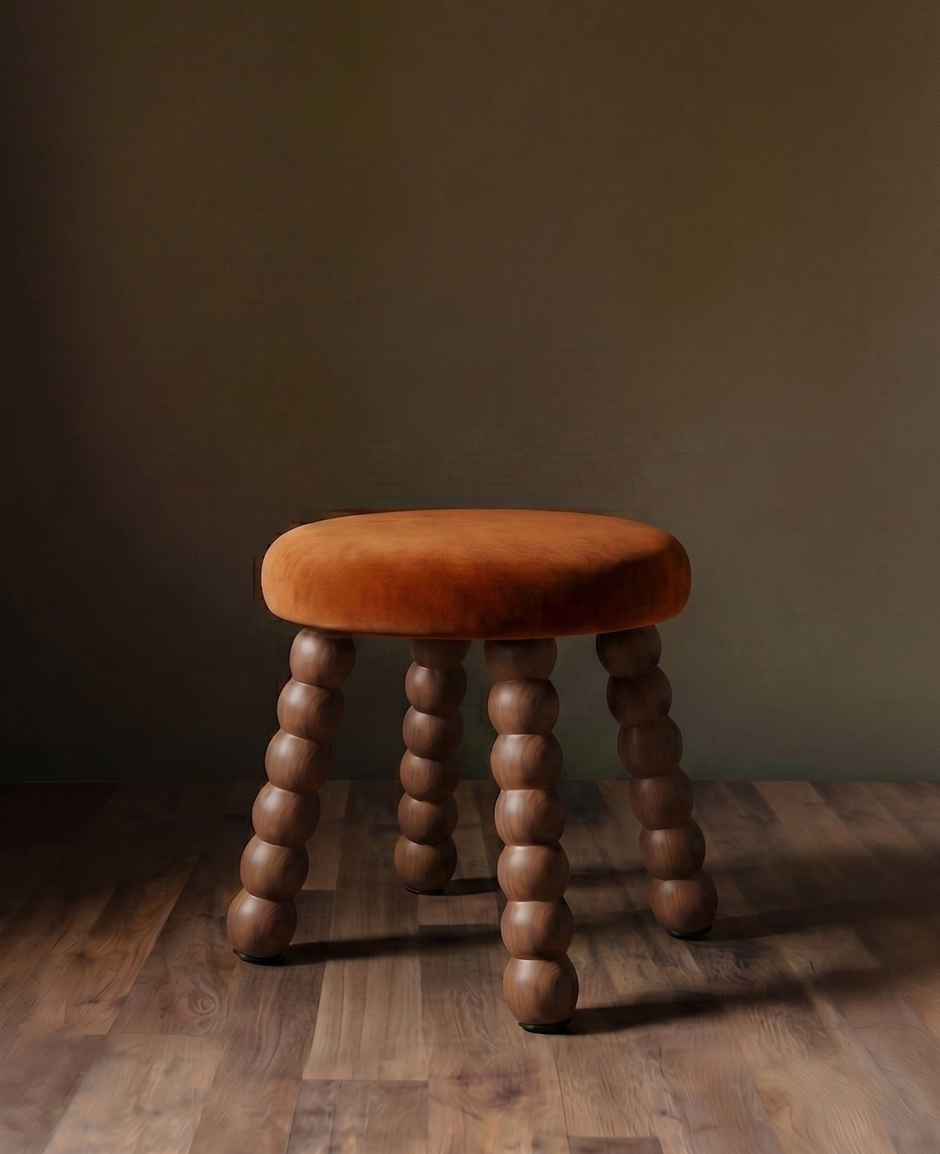 The Ovoid Footstool Rust