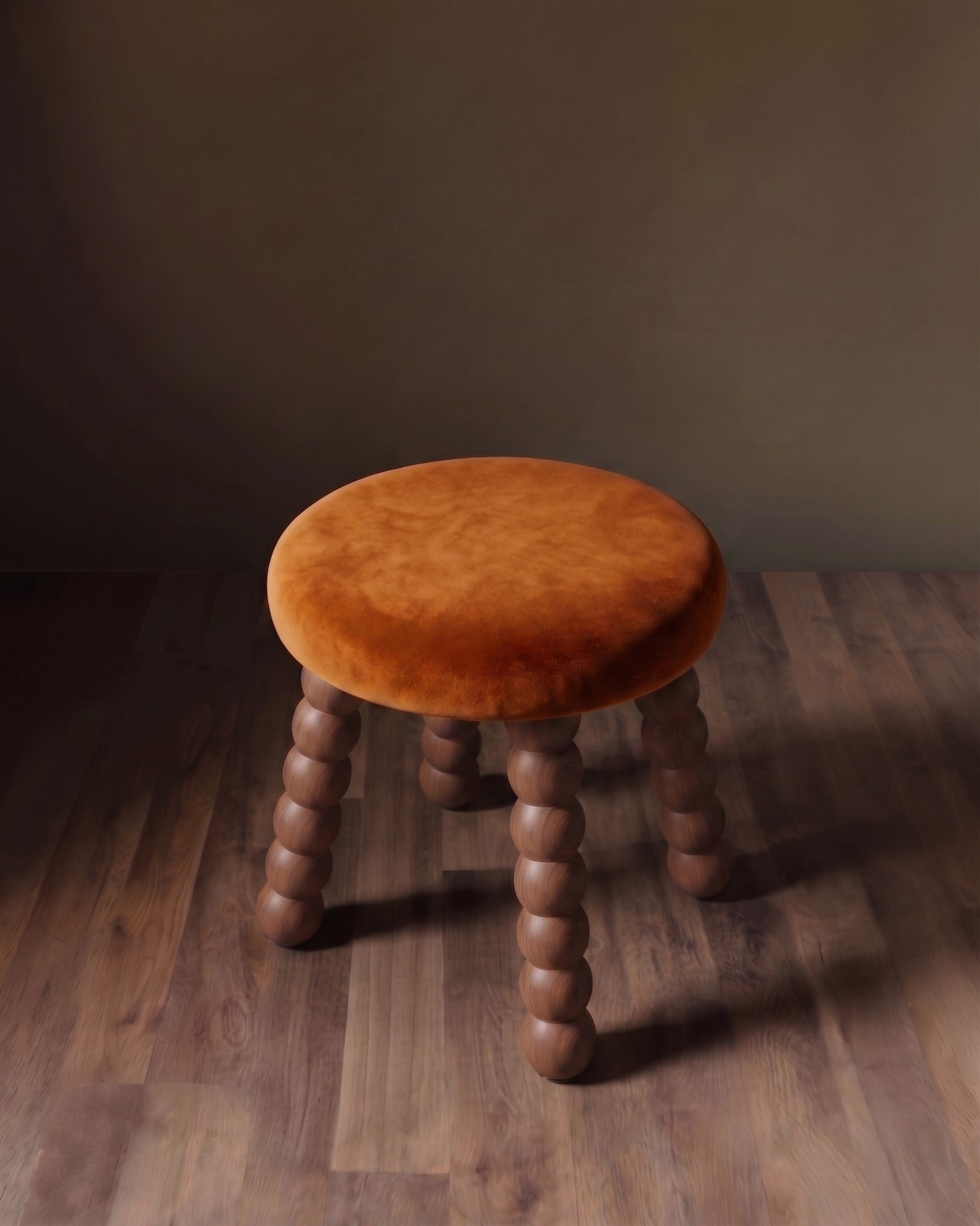 The Ovoid Footstool Rust