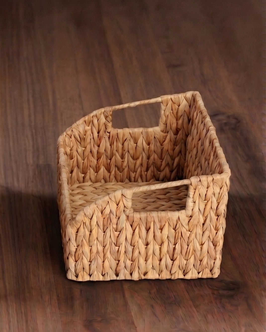 HavenWeave Natural Water Hyacinth Storage Basket