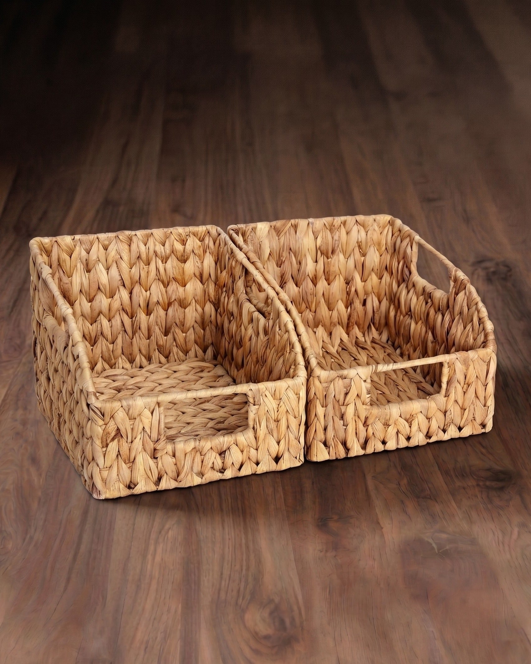 HavenWeave Natural Water Hyacinth Storage Basket