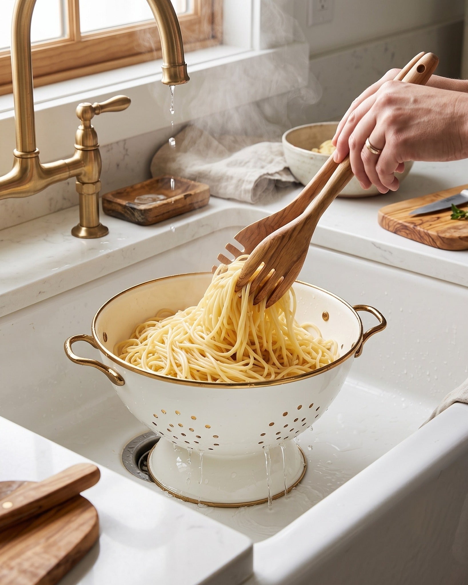 The Heritage Enamelware Nesting Colanders