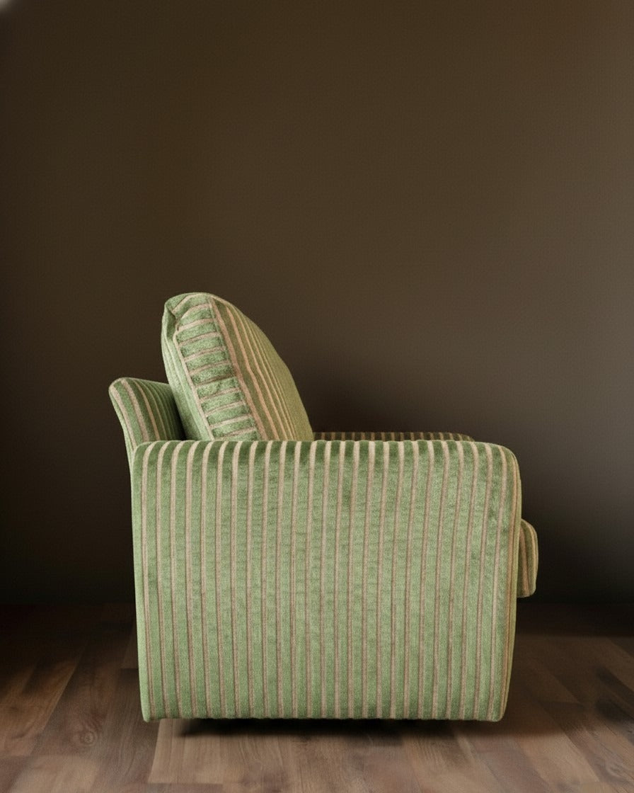 Edloe Linen Velvet Child Sofa - Sage