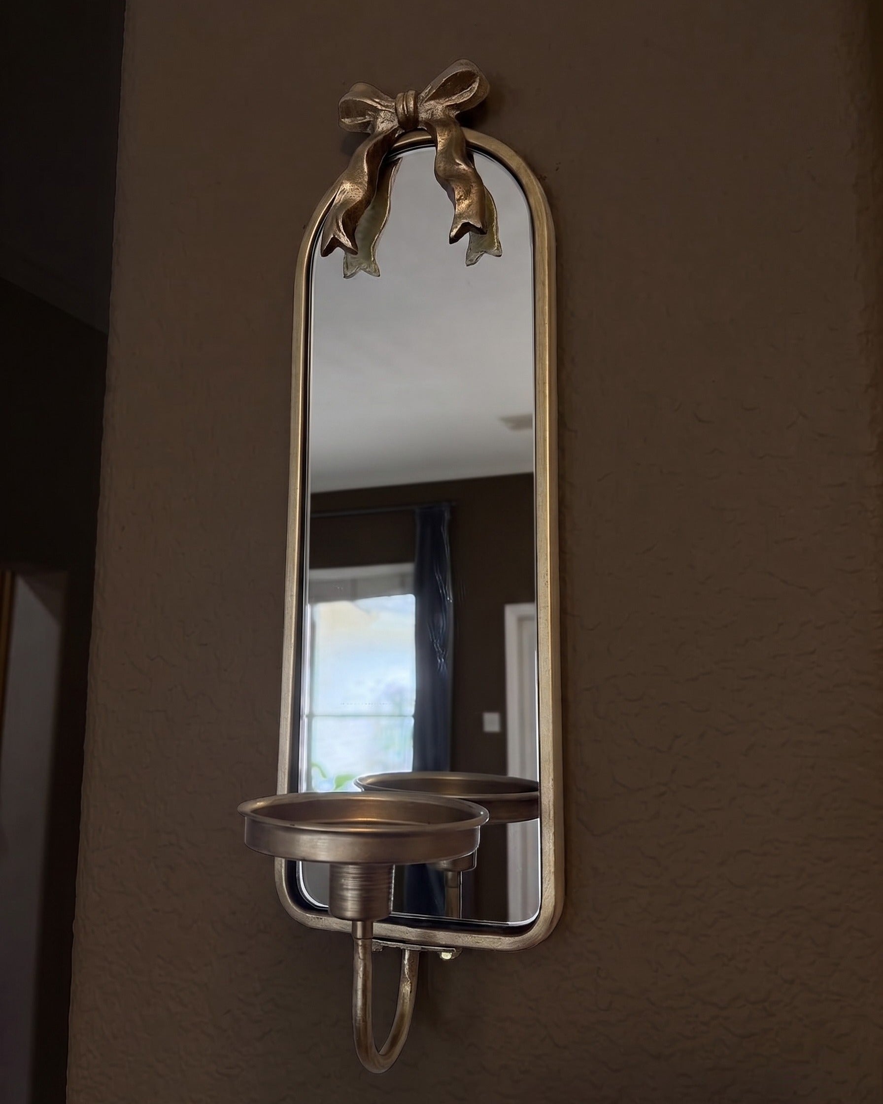 The Juliette Heirloom Bow Mirror Sconces | Set of Two