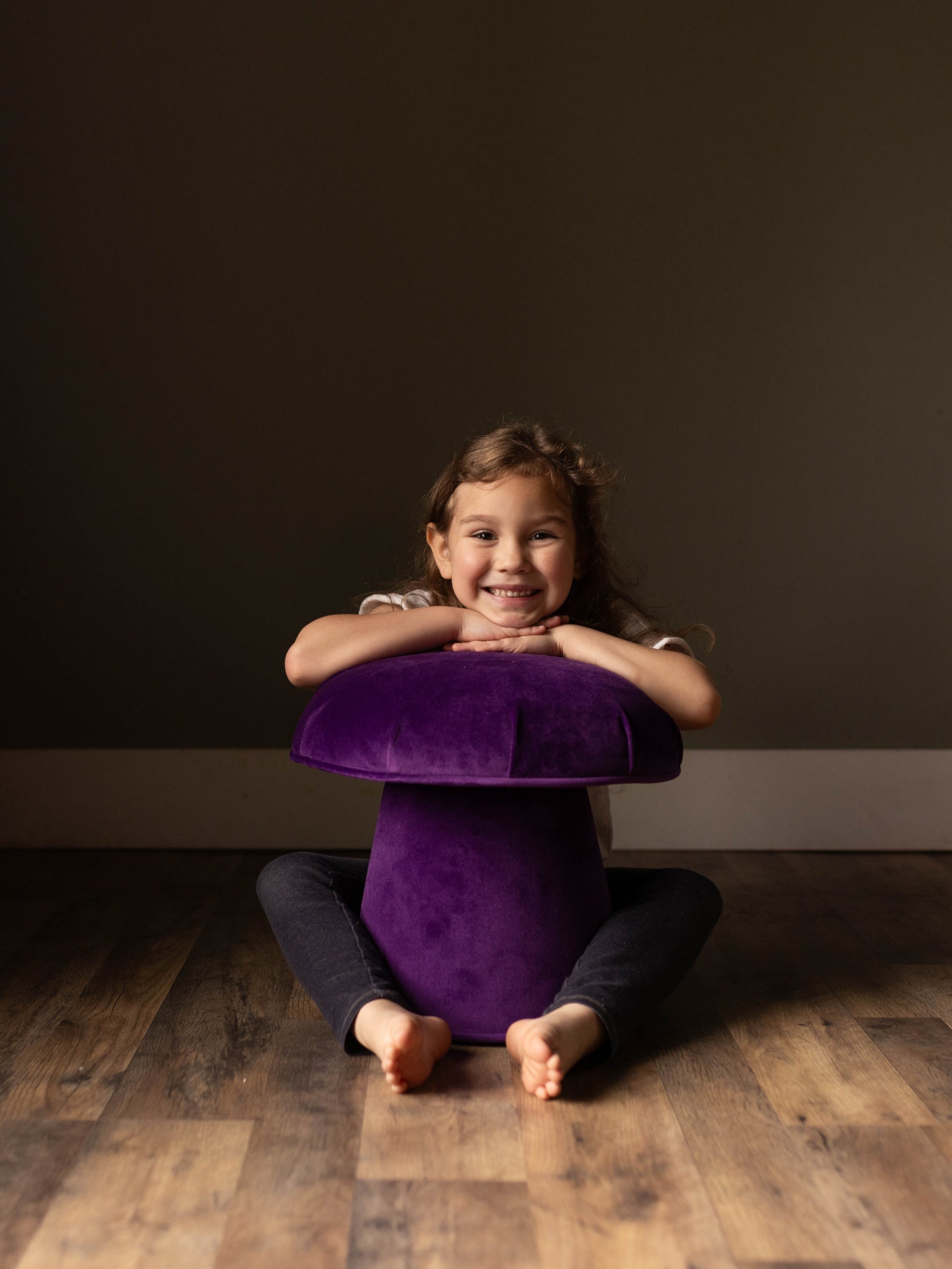 Small Velvet Mushroom Stool