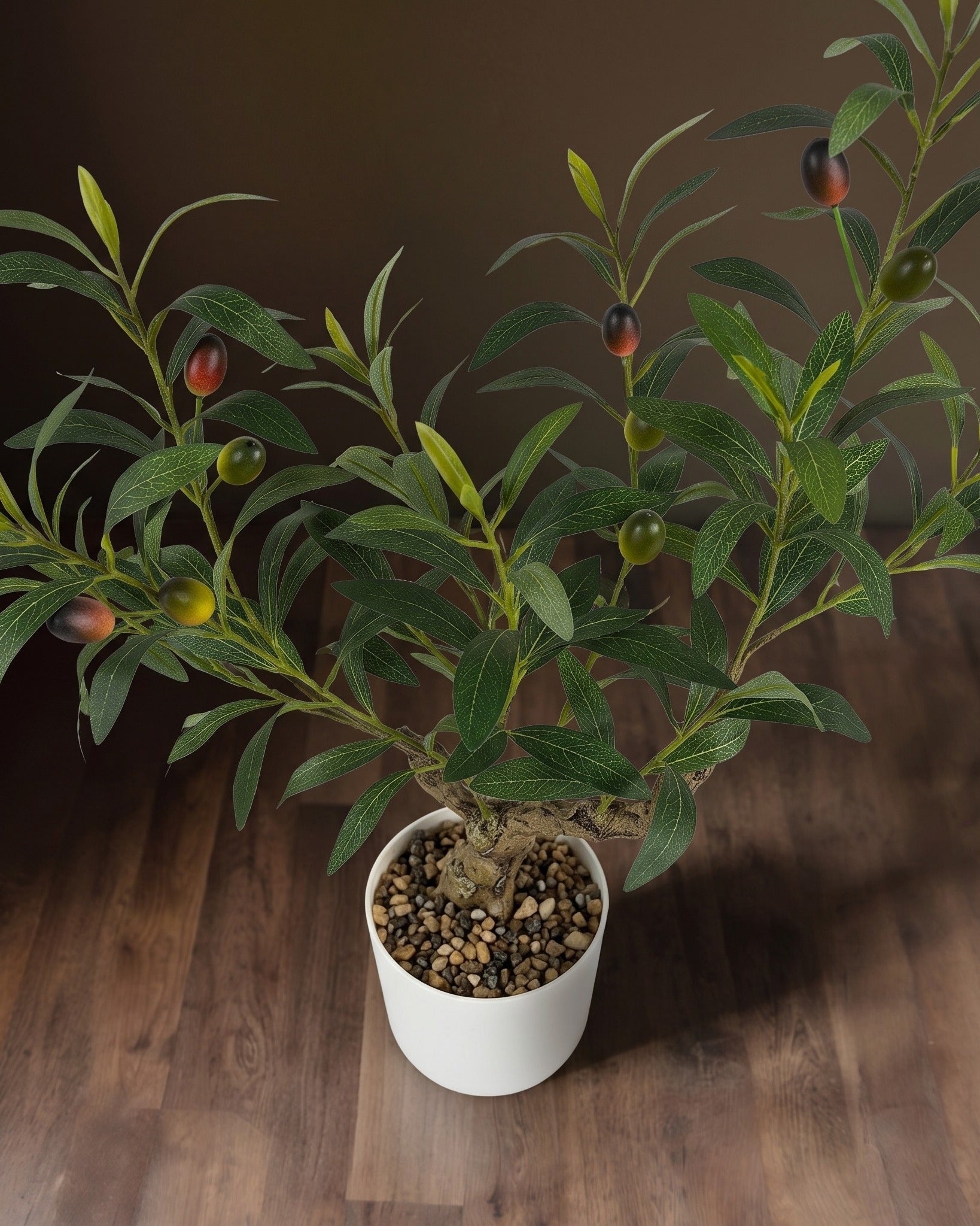 Mediterranean Faux Olive Bonsai Tree - 2-Foot