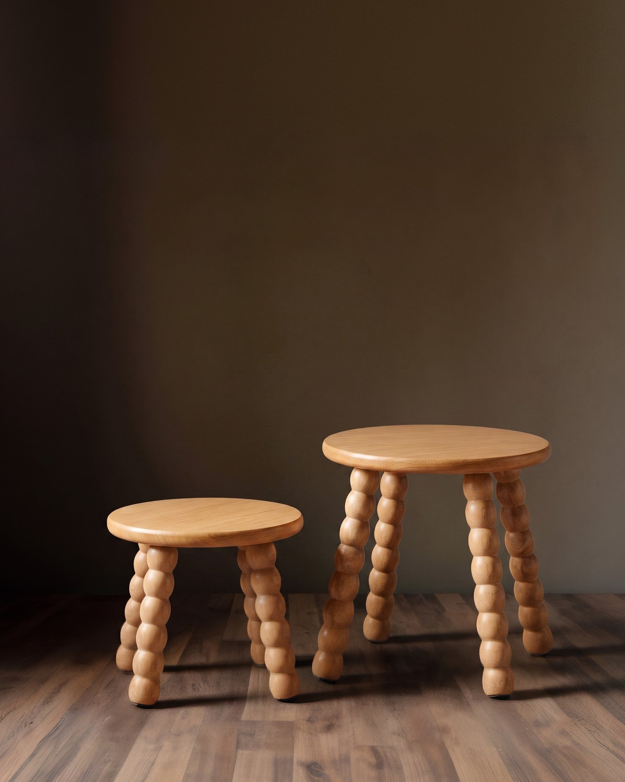 The Bobbin Column Accent Stool &amp; Pedestal