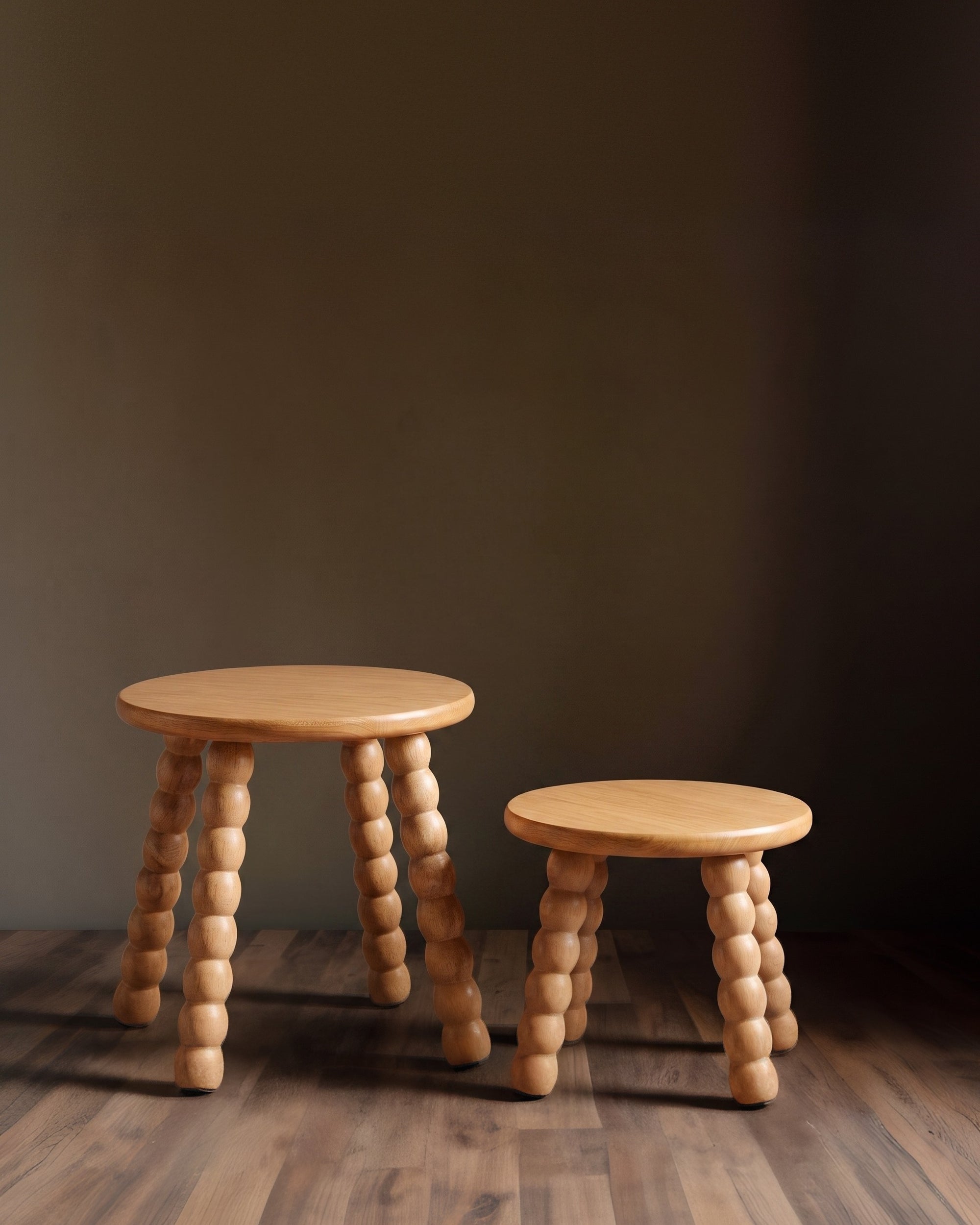 The Bobbin Column Accent Stool &amp; Pedestal