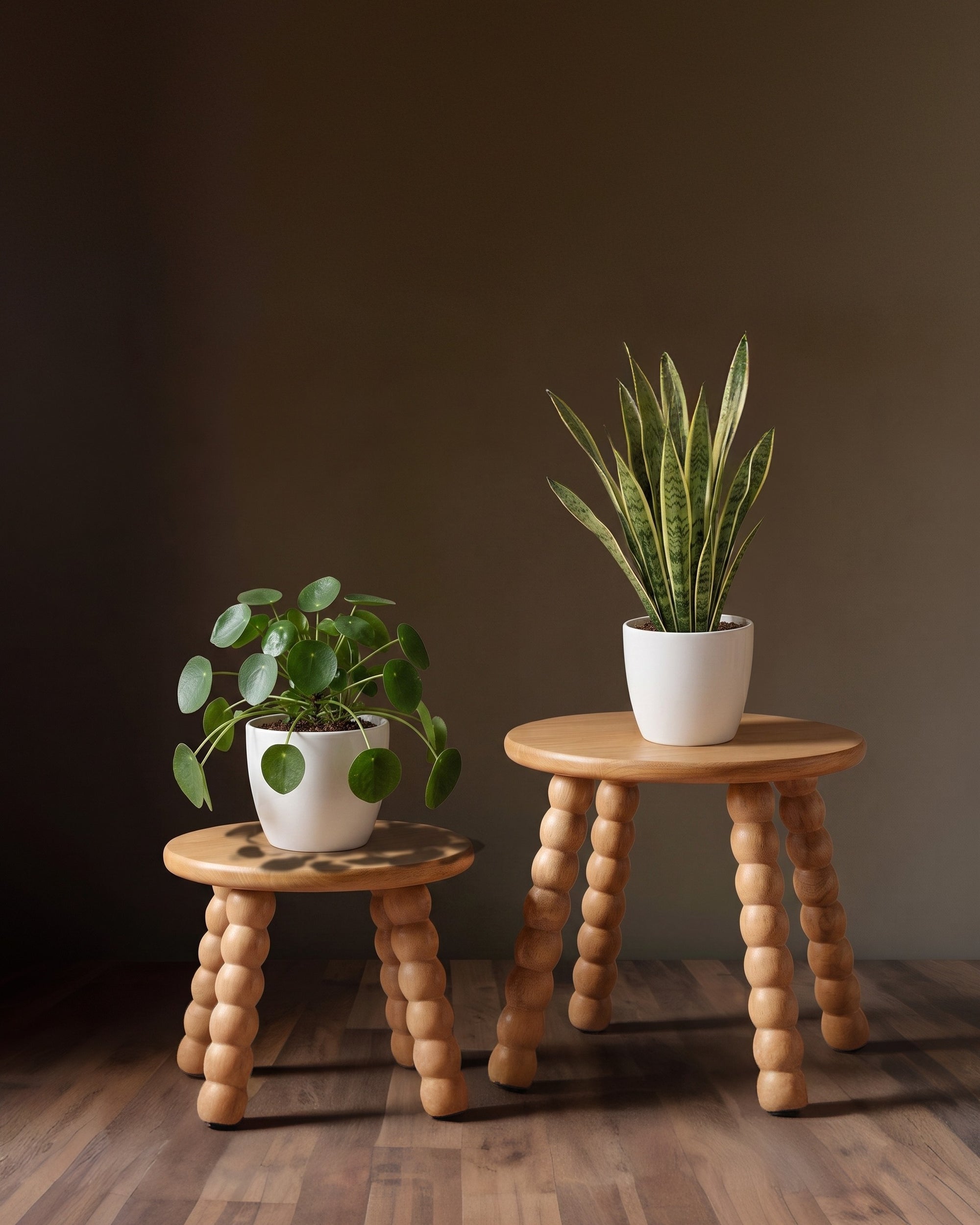 The Bobbin Column Accent Stool &amp; Pedestal
