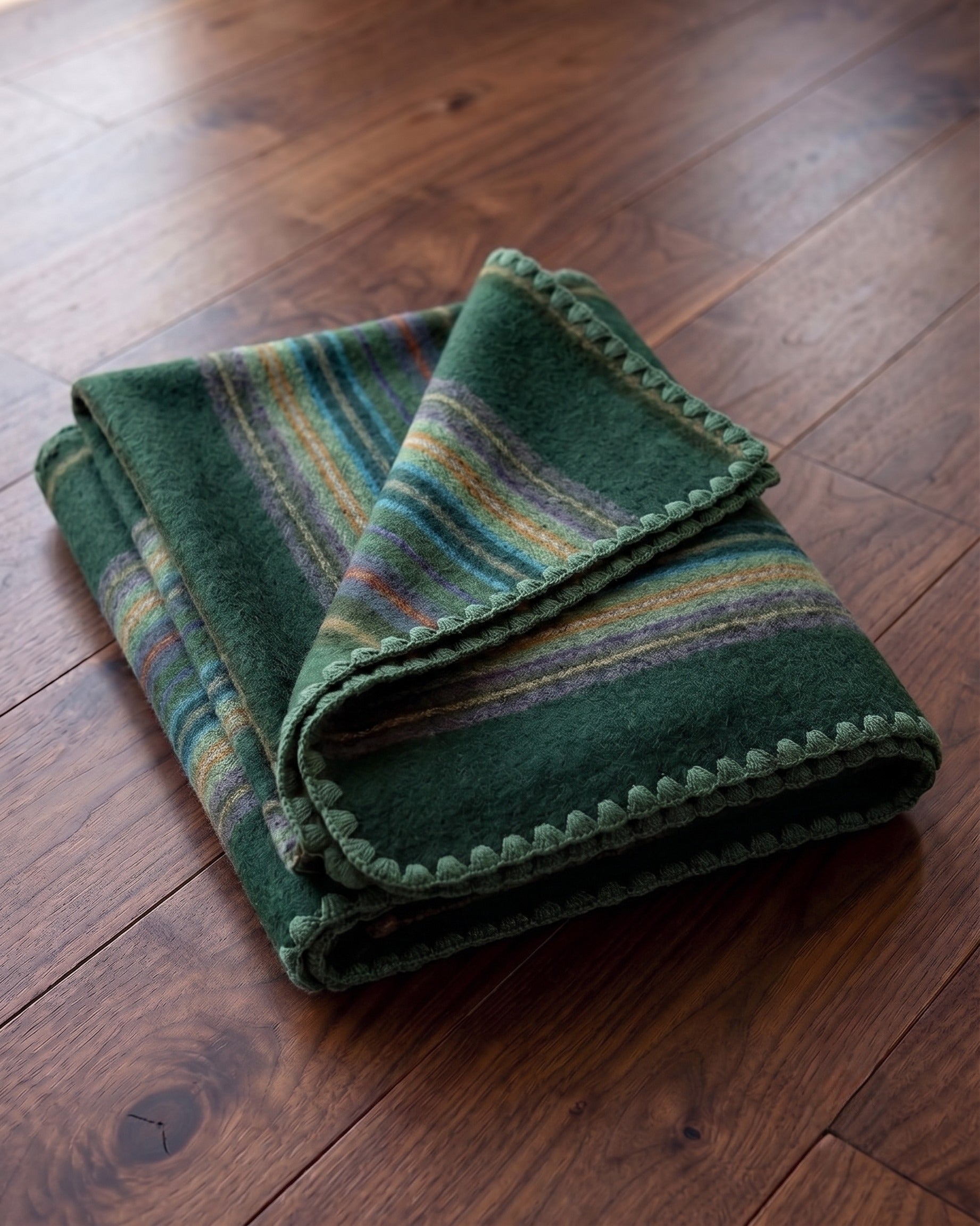 The Emerald Highlands Alpaca Throw