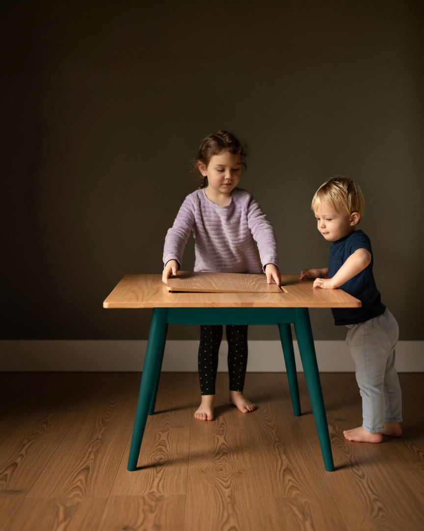 Ruben Children Table - Forest Green