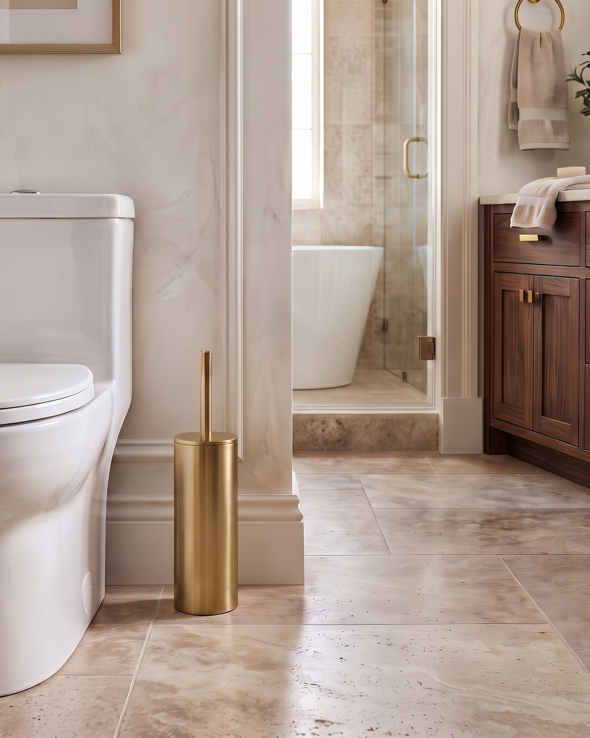 The Regency Reserve Toilet Brush and Holder Set