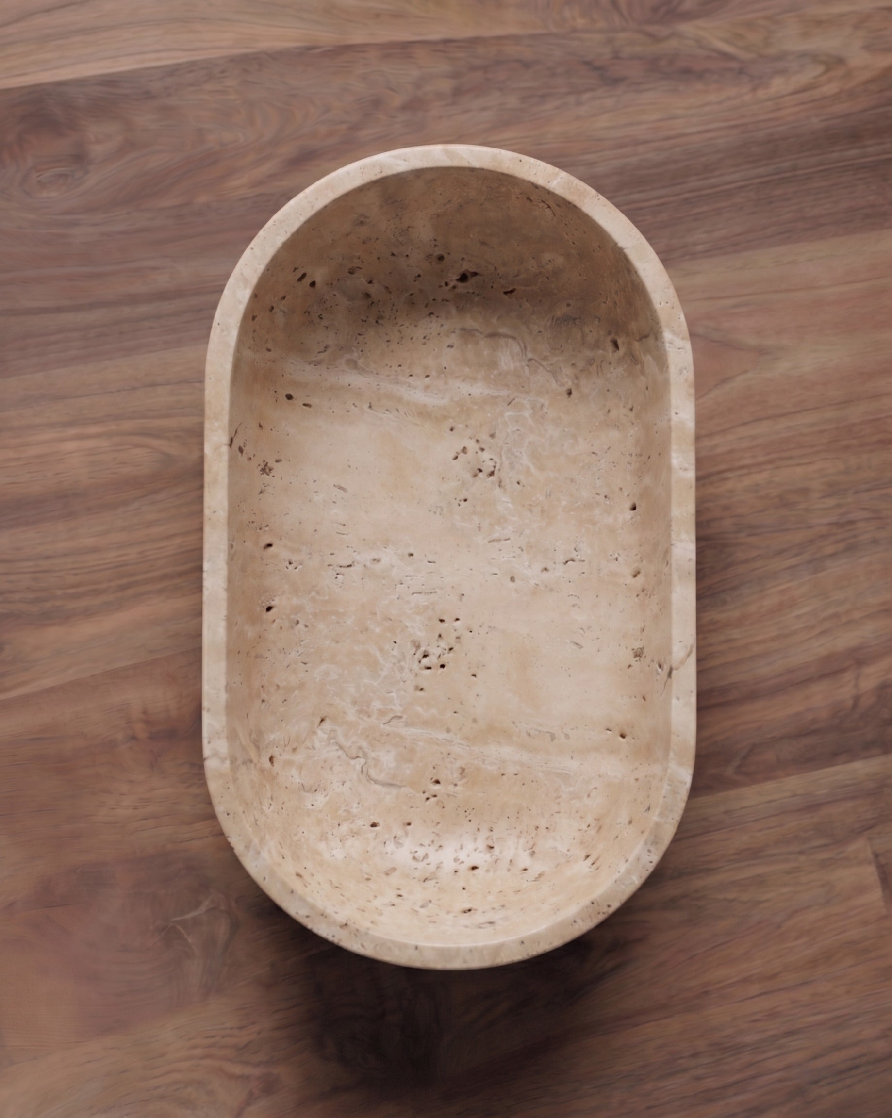 The Tivoli Elliptical Travertine Bowl