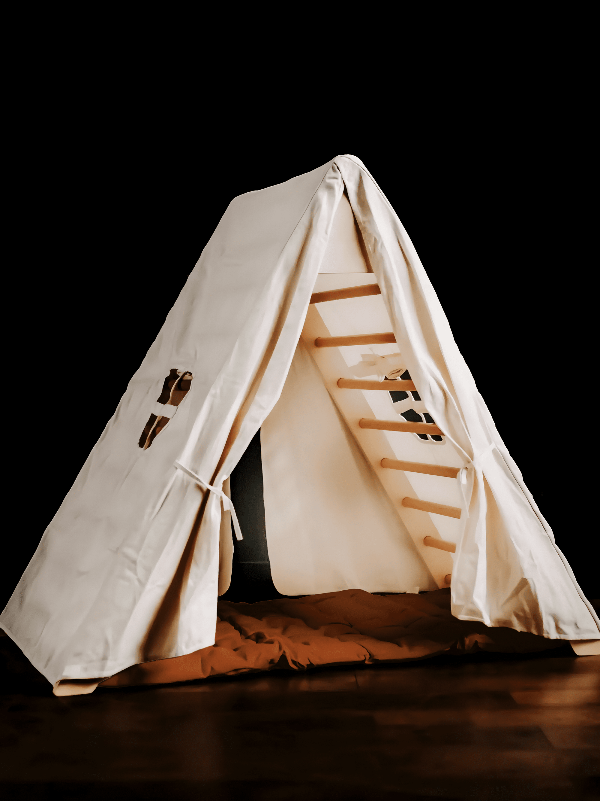 Jumbo Foldable Triangle with Tent &amp; Pillow Rust