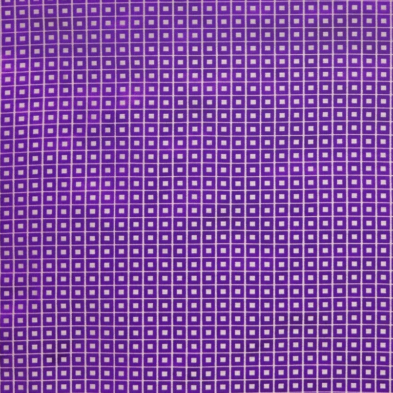 Fabric By The Yard - Cube Velvet Purple