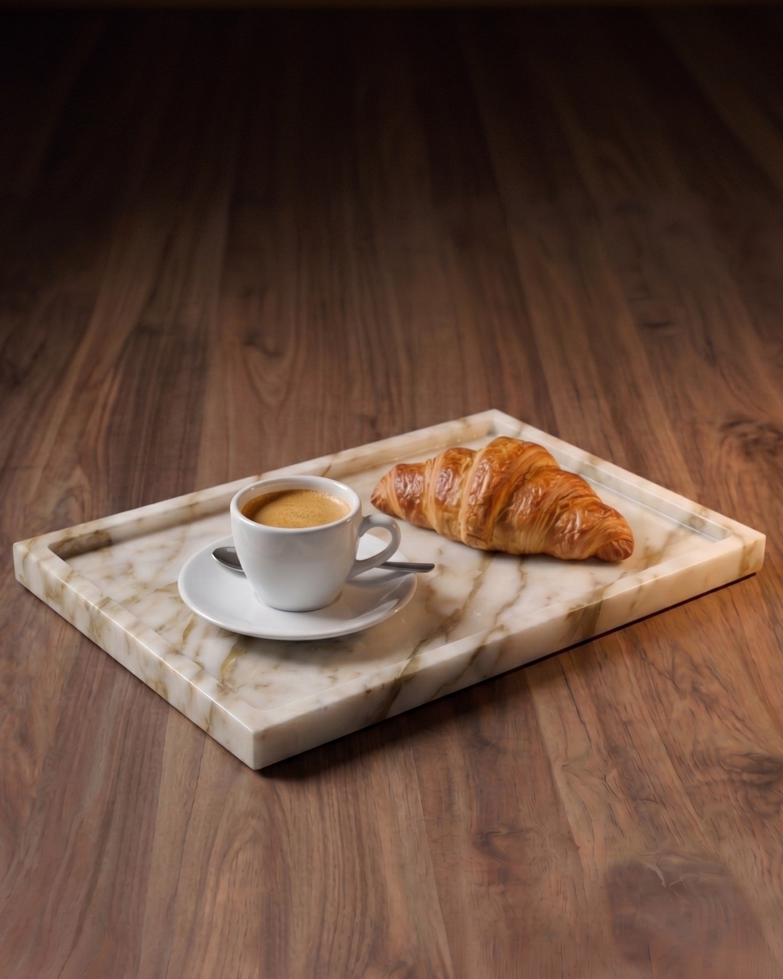 The Alabaster Horizon Travertine Tray